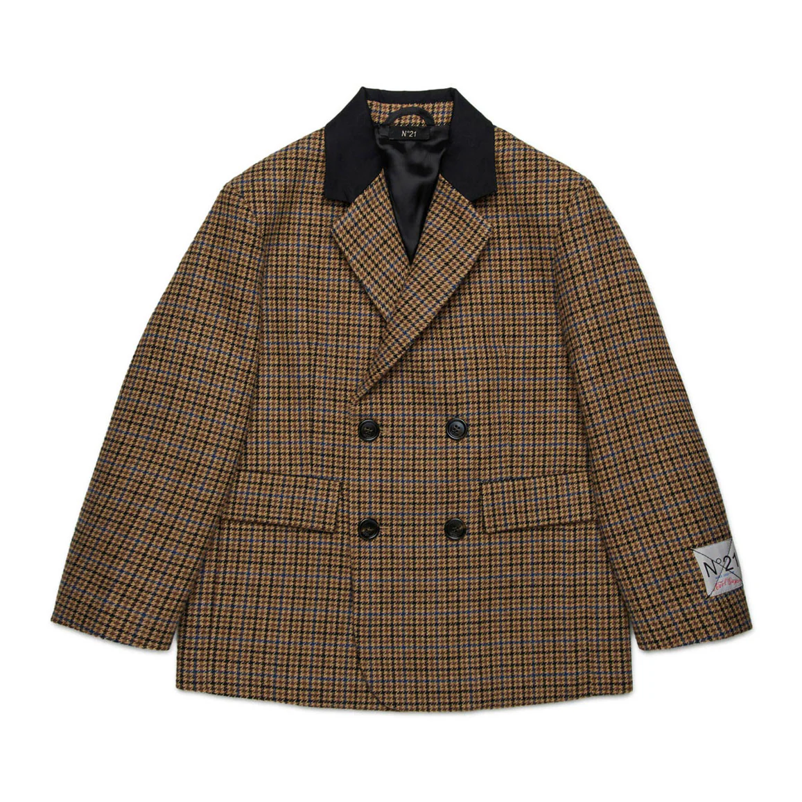 N21 Brown Plaid Giacca Coat