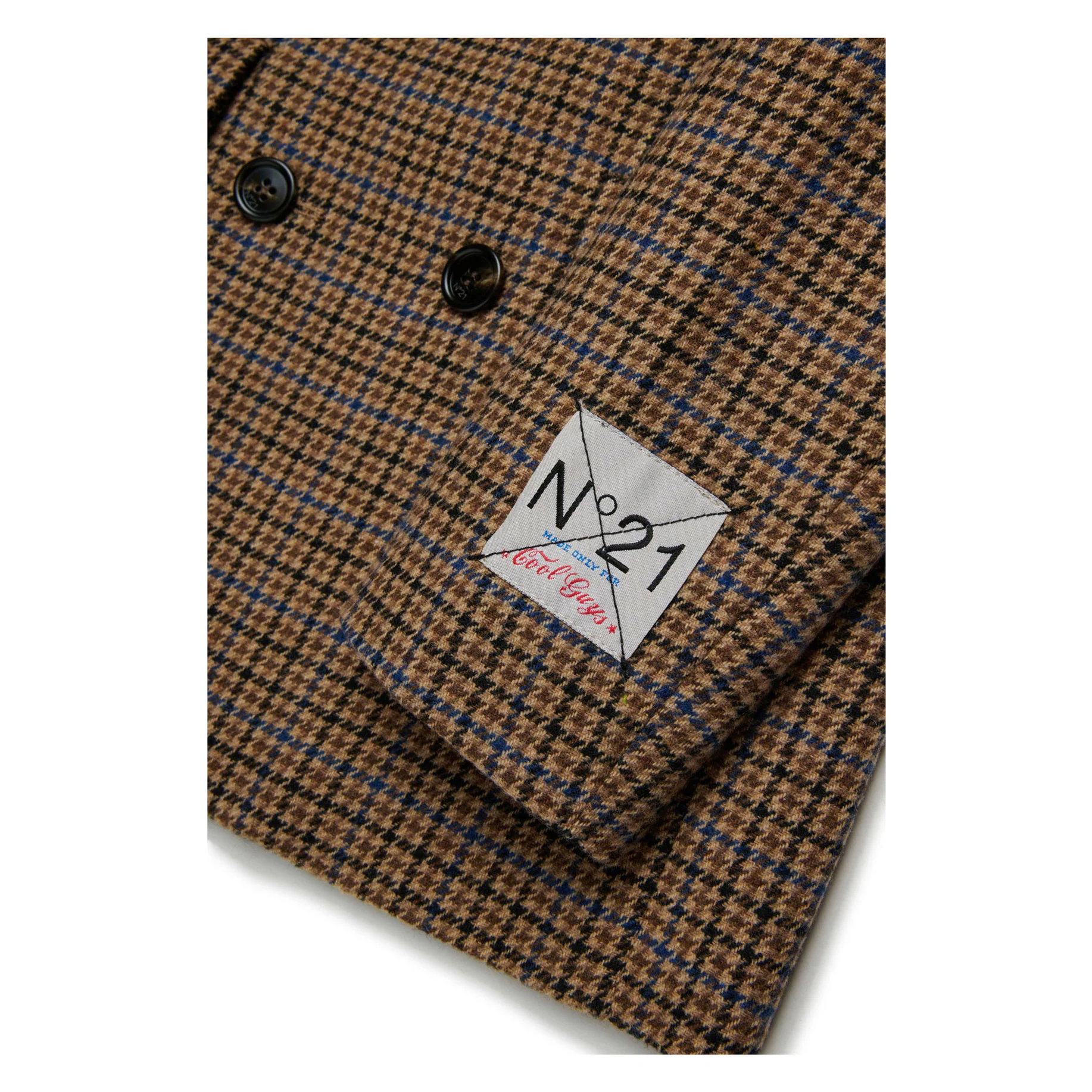 N21 Brown Plaid Giacca Coat - Image 4