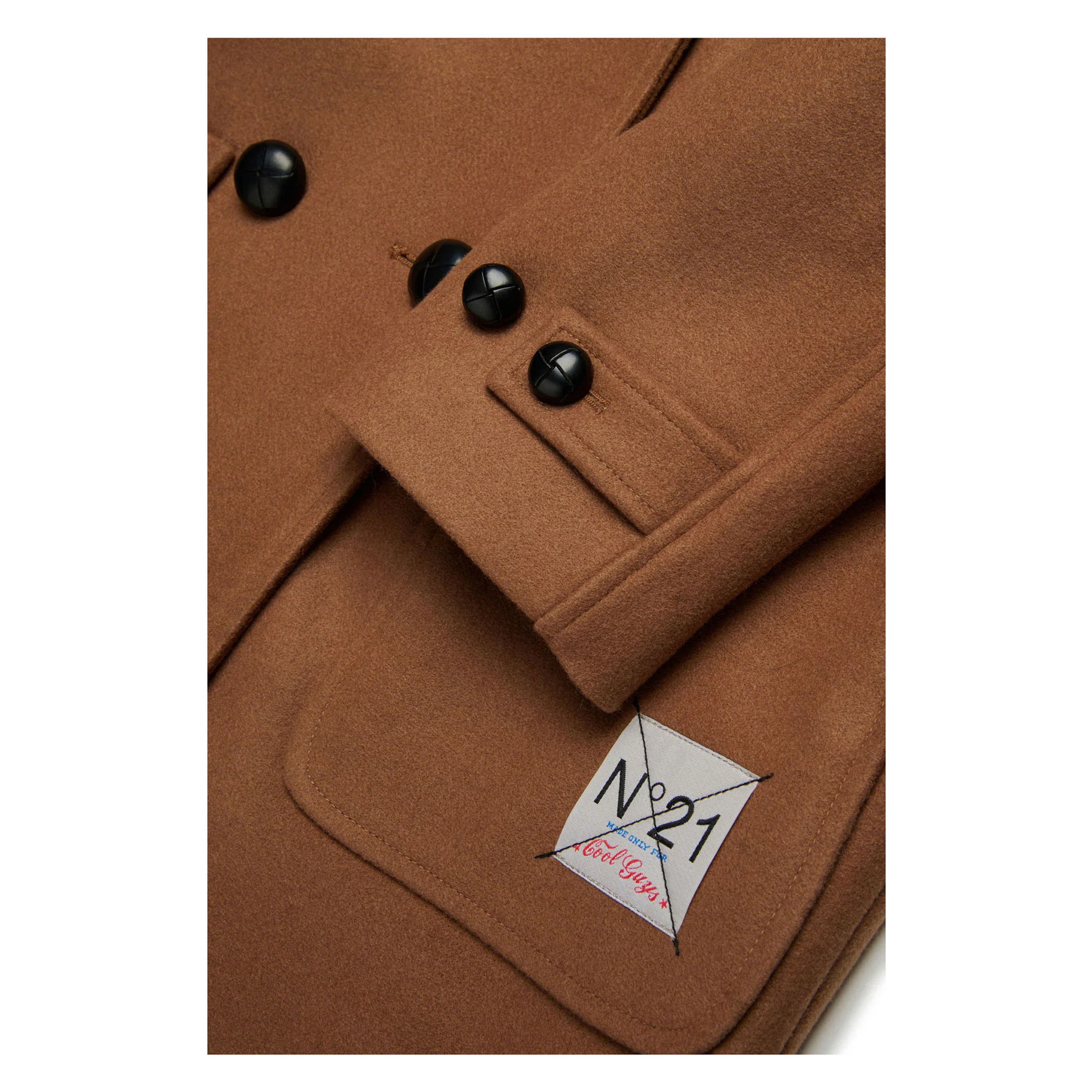N21 Brown Suede Giacca Coat - Image 4
