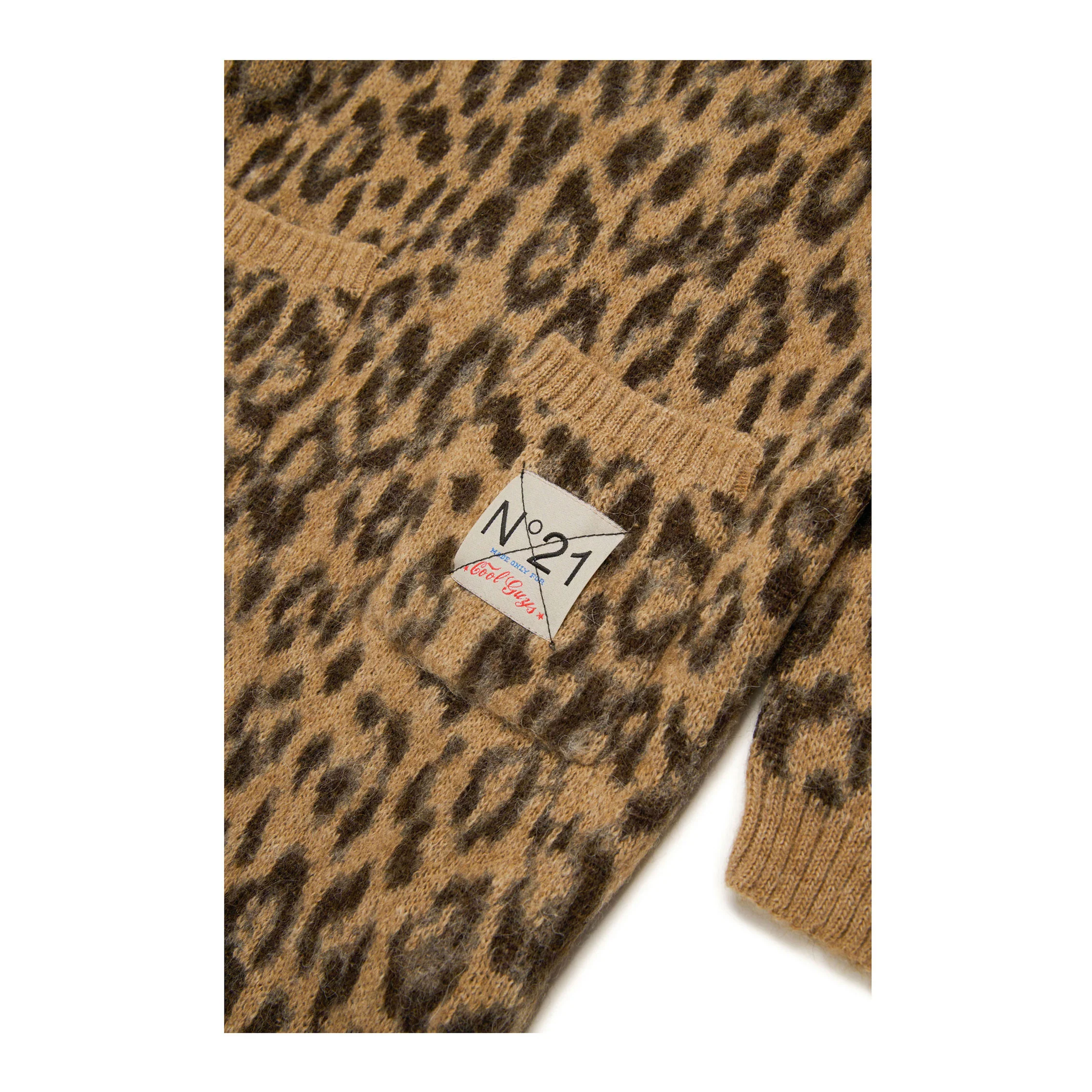 N21 Leopard Print Wool Blend Dress - Image 5