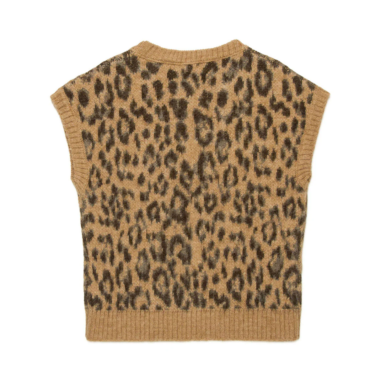 N21 Leopard Print Wool Blend Vest - Image 3