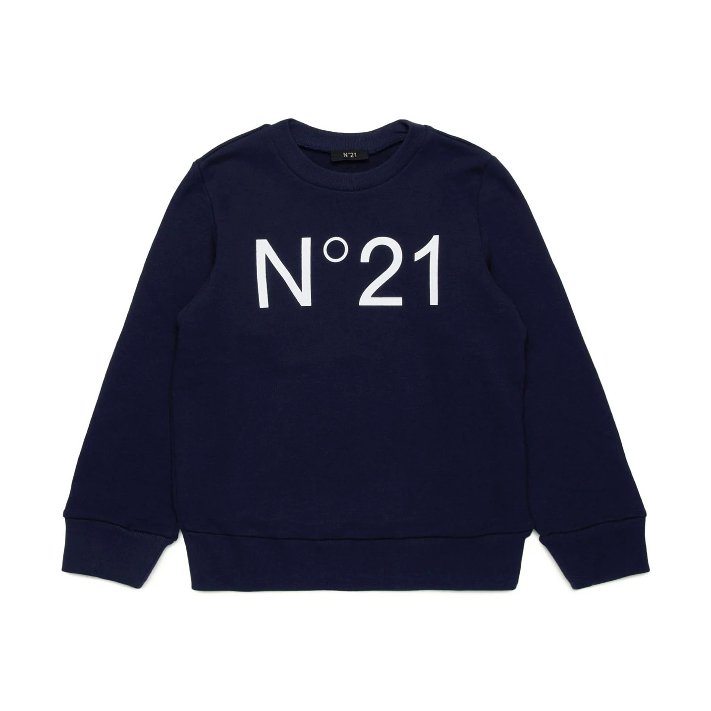 N21 Navy Crewneck Logo Sweatshirt