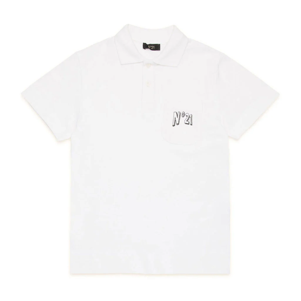 N21 White Logo Polo