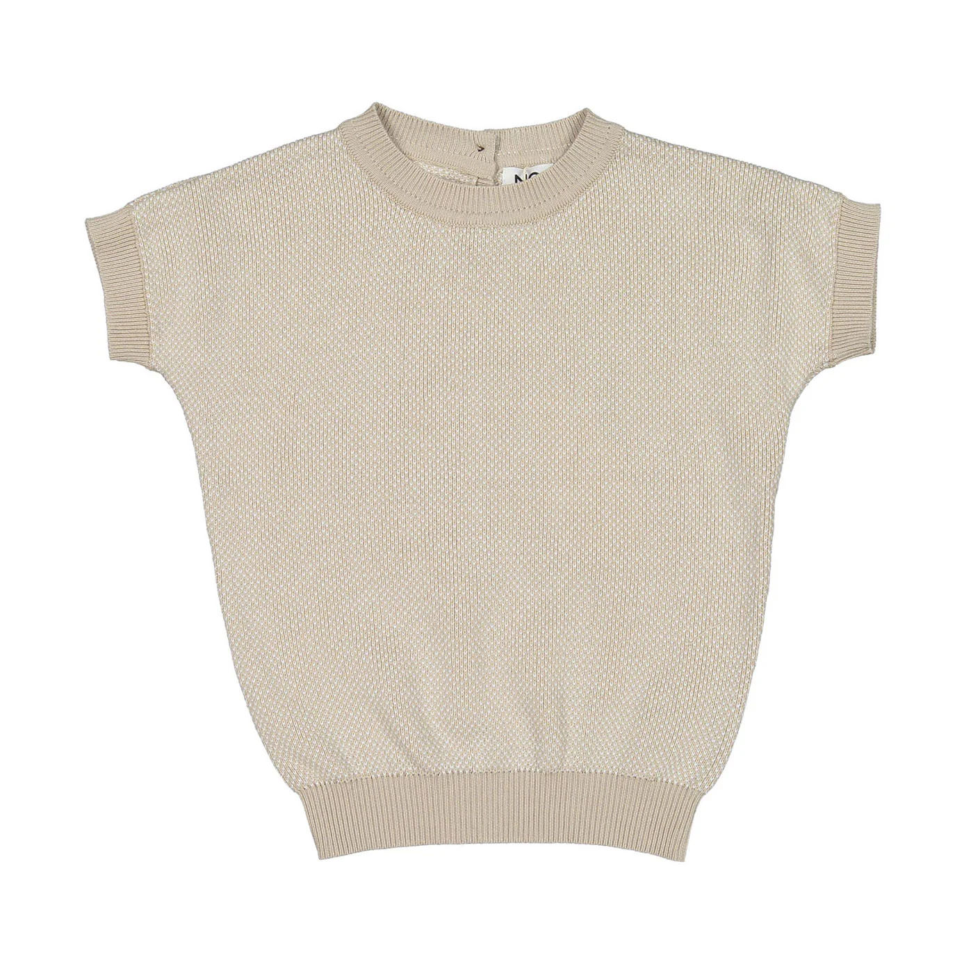 Noma Sand Pique Texture Boxy Sweater