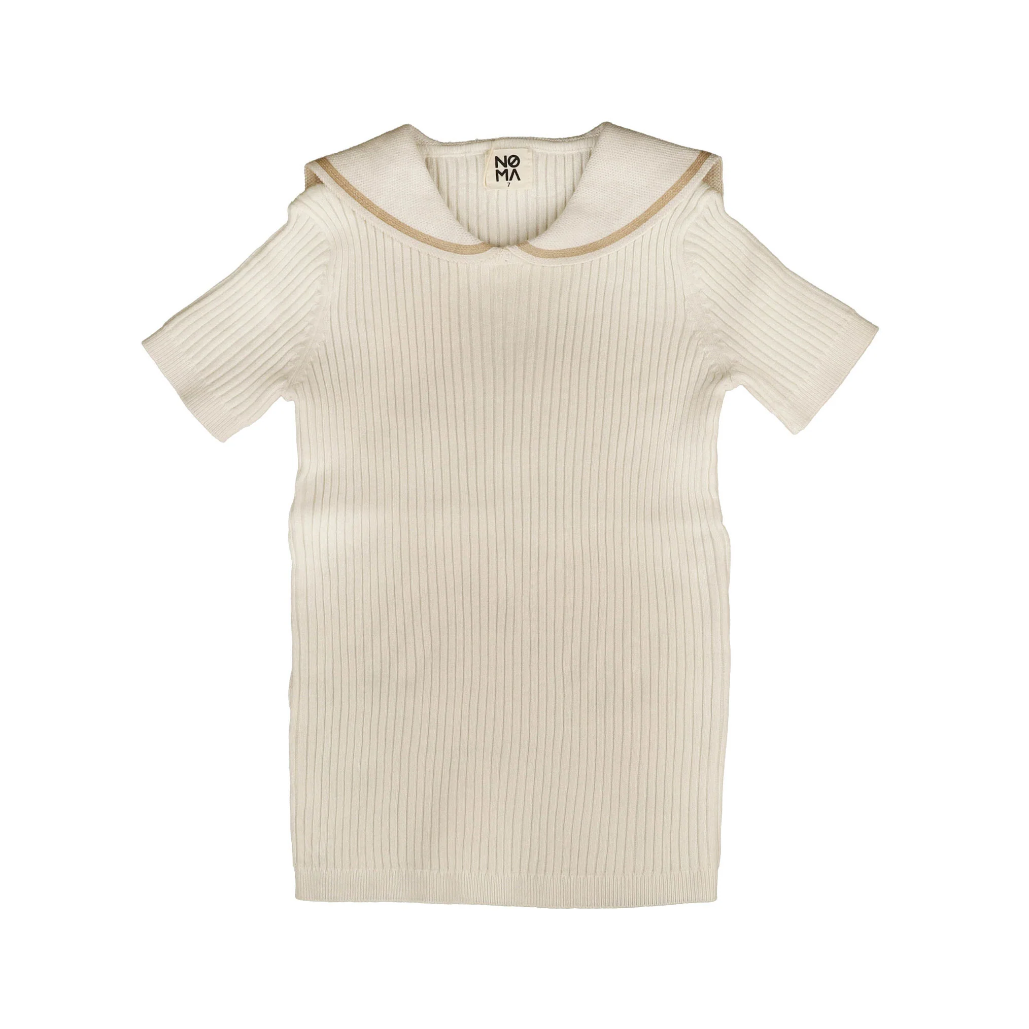 Noma Sand Solid Sailor Collar Shirt