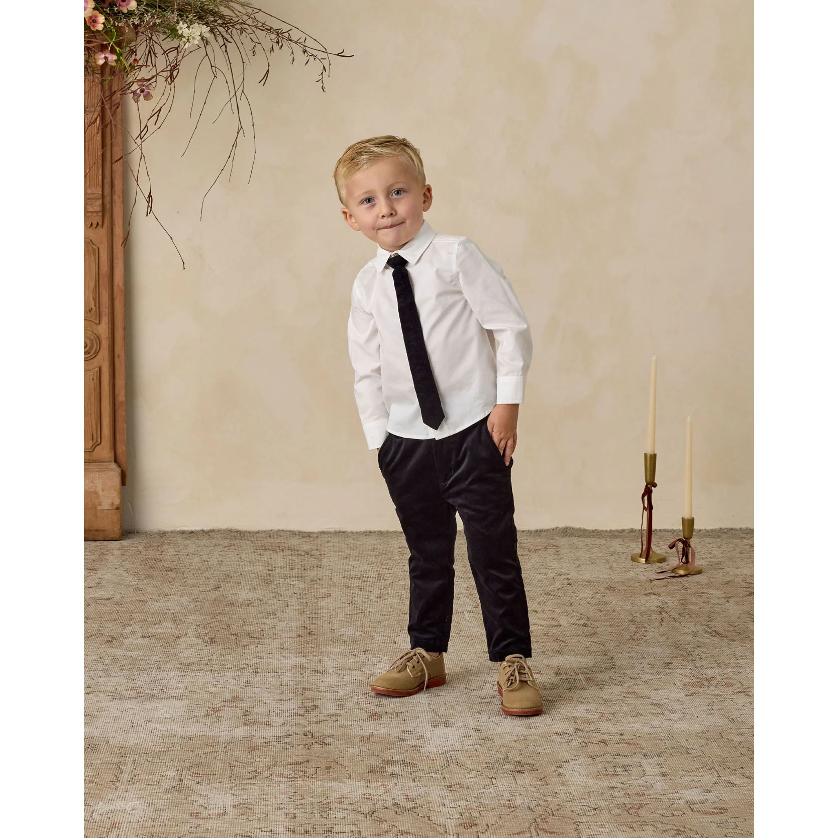 Noralee Black Skinny Tie - Image 3
