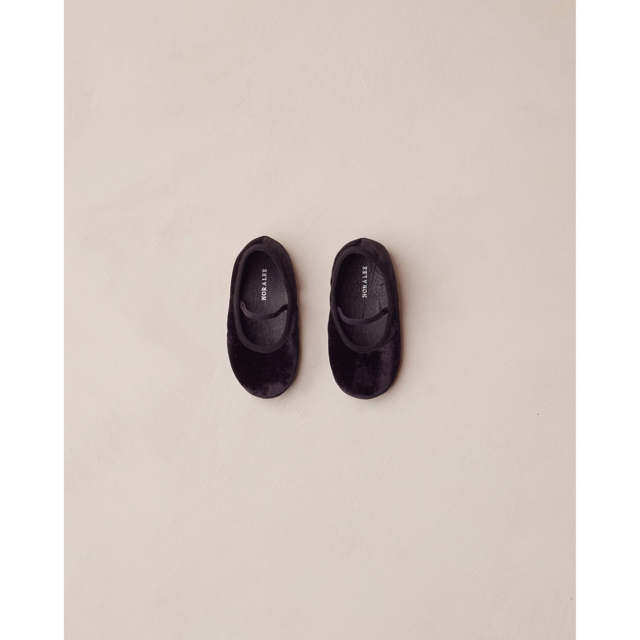 Noralee Black Velvet Ballet Baby Flats