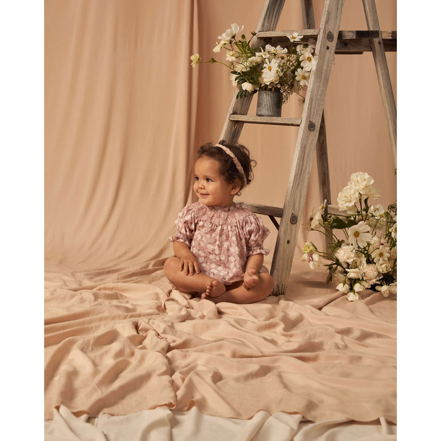 Noralee Blush Hydrangea Maddie Romper - Image 2