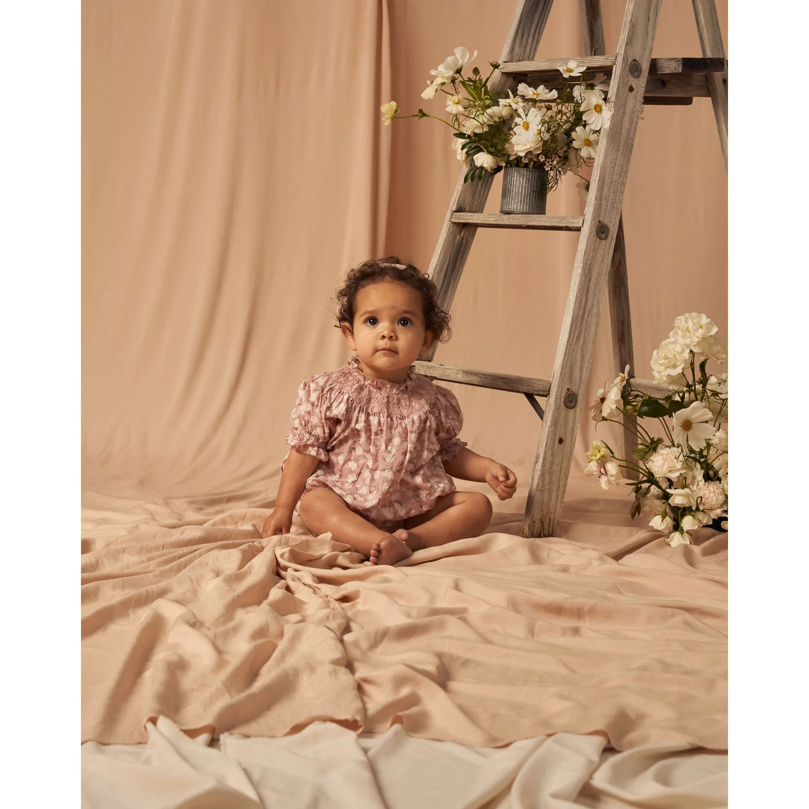 Noralee Blush Hydrangea Maddie Romper - Image 3