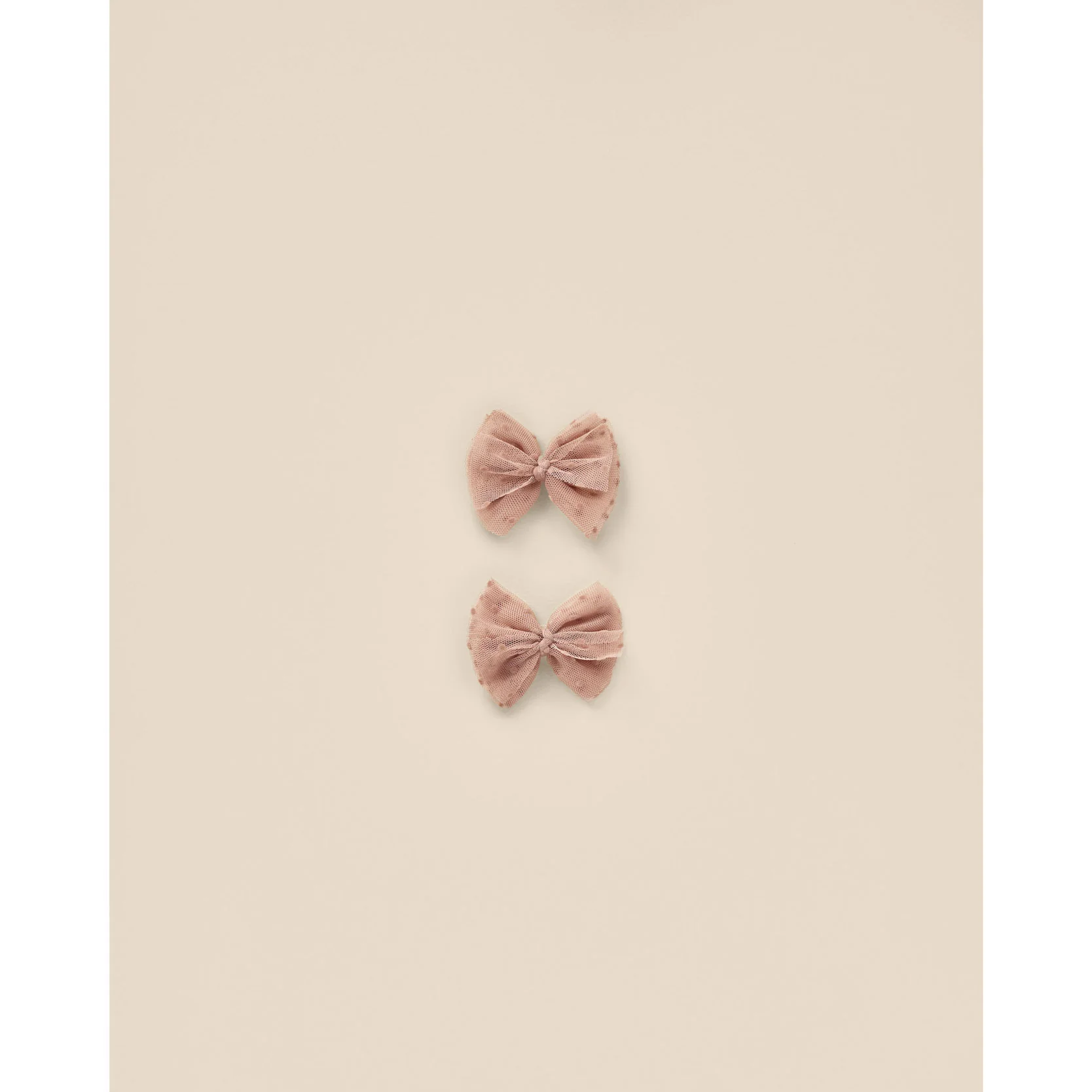Noralee Dusty Rose Flutter Tulle Clips