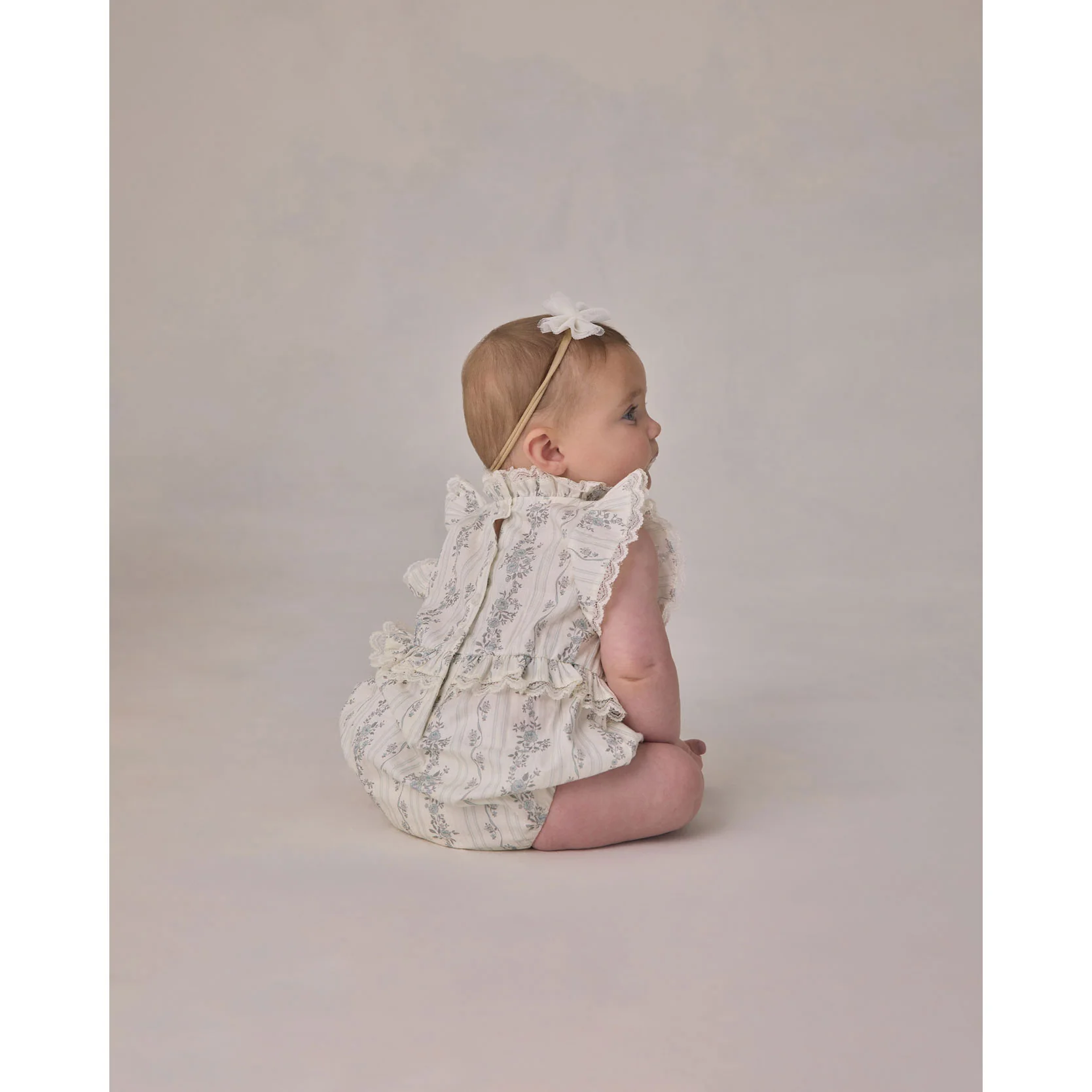 Noralee French Floral Stripe Alice Romper - Image 4