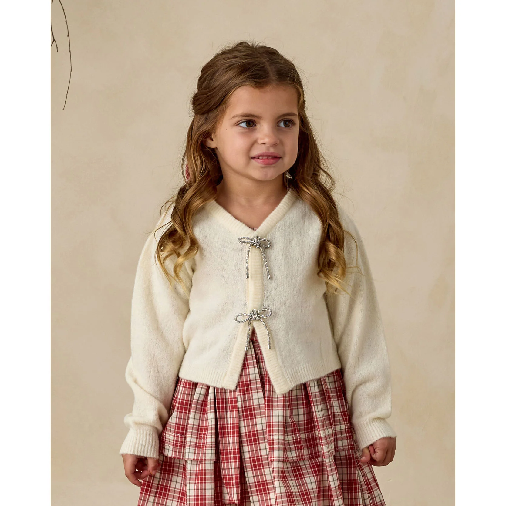 Noralee Ivory Bow Cardigan - Image 2
