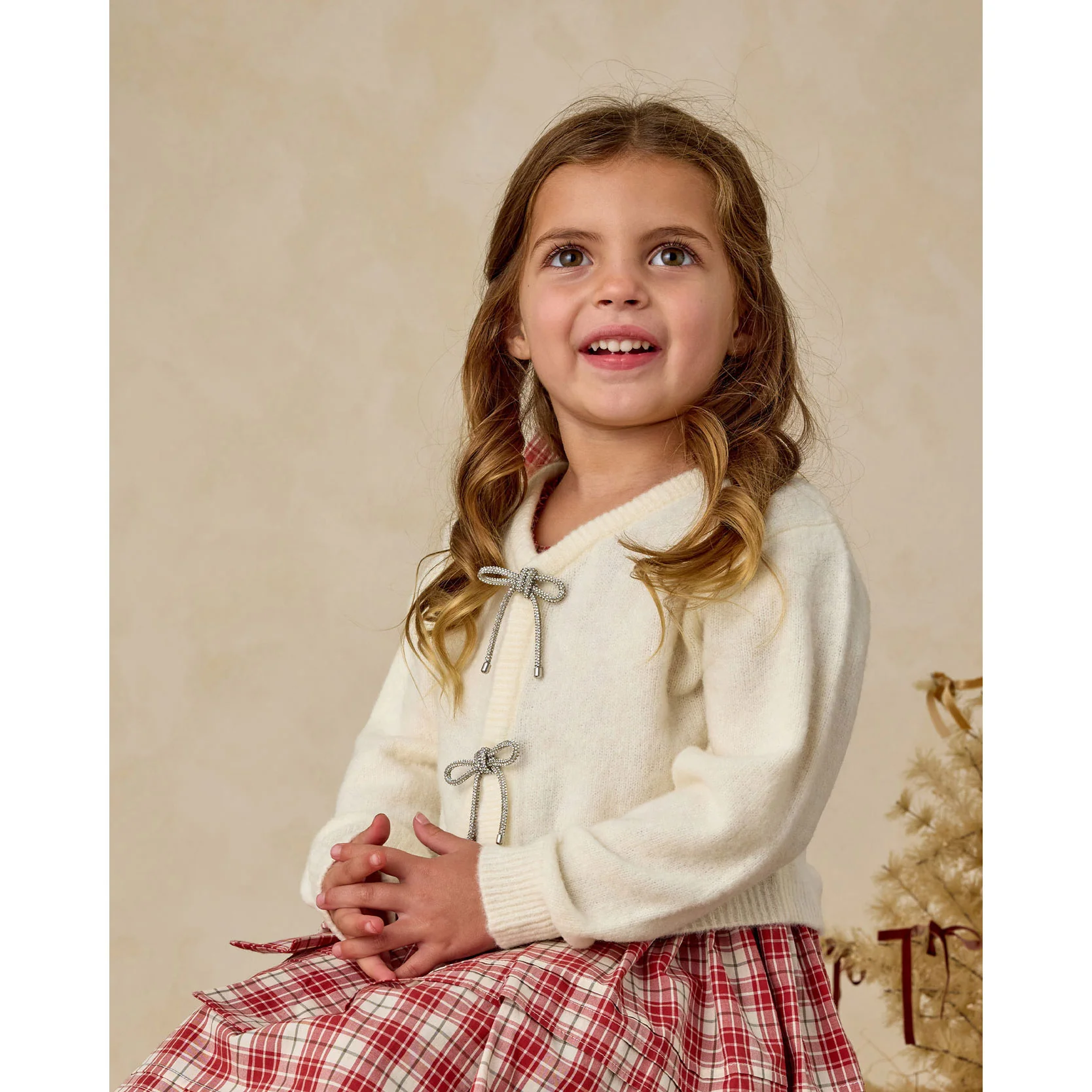 Noralee Ivory Bow Cardigan - Image 3