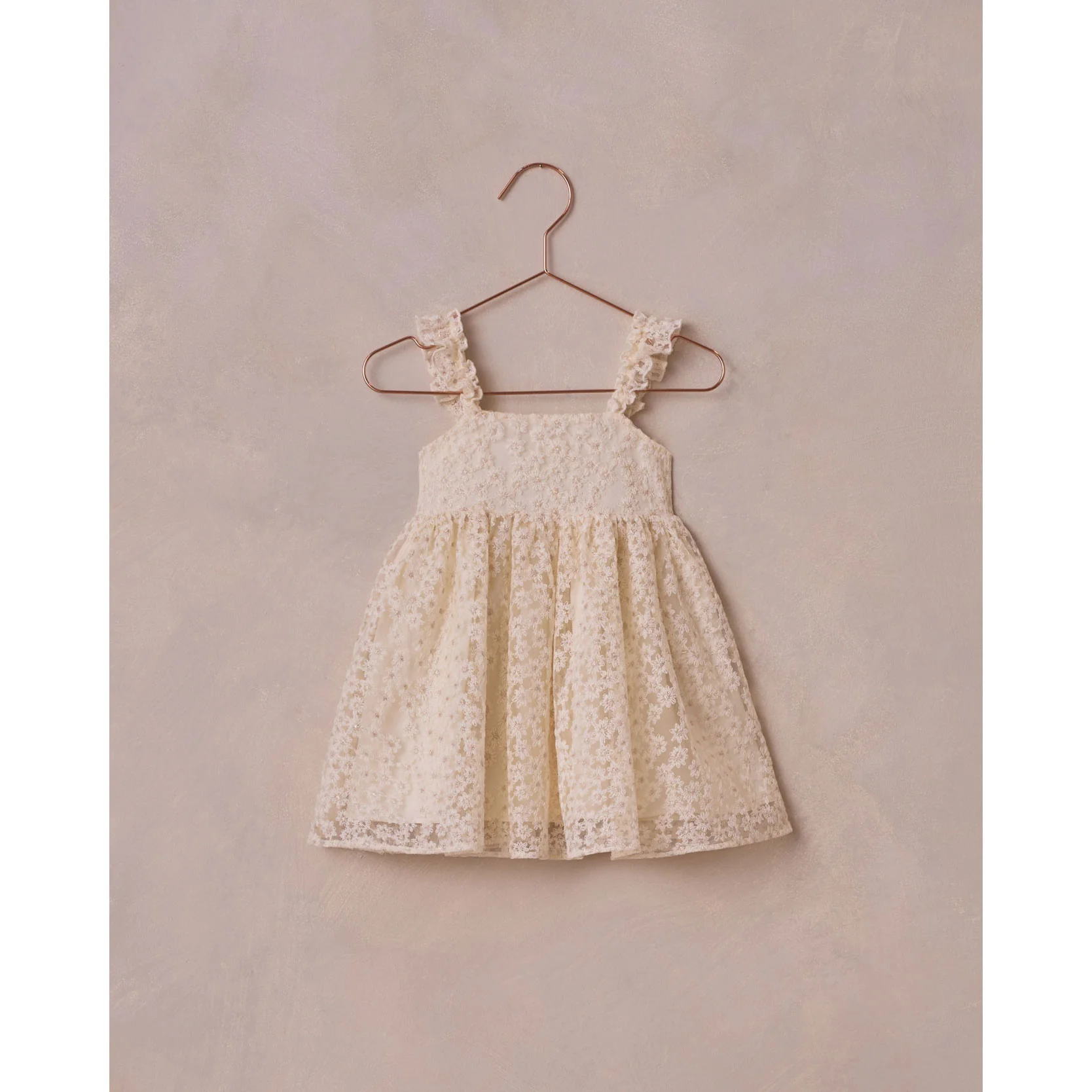 Noralee Ivory Embroidered Daisy Tulle Mara Dress
