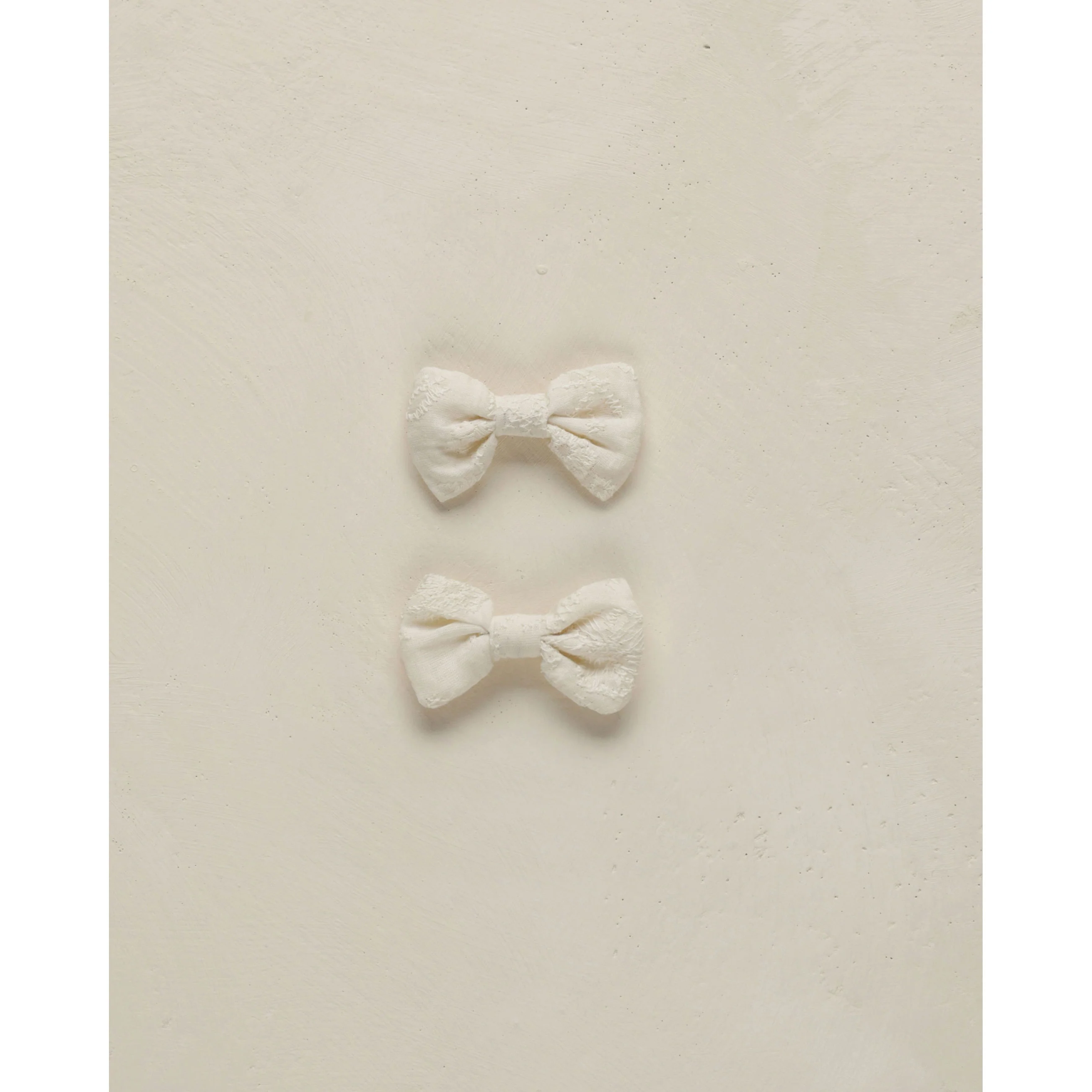 Noralee Ivory Little Bow Clips