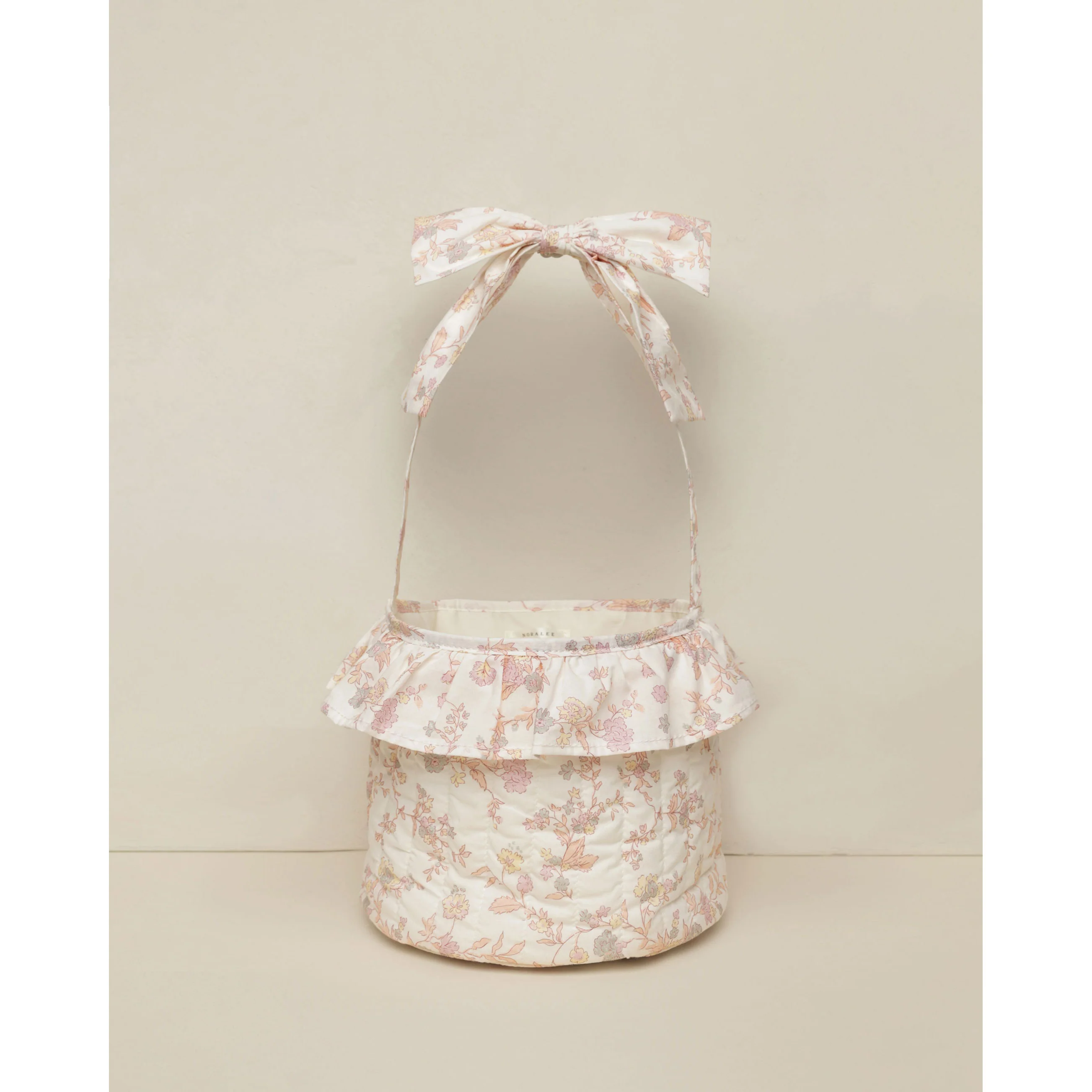 Noralee Ivory Pastel Floral Easter Basket
