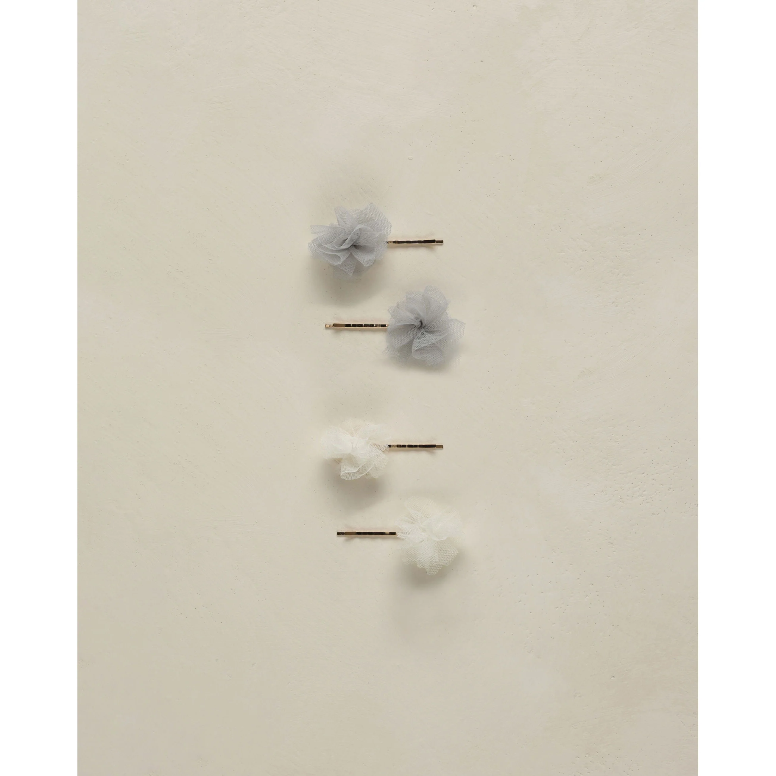 Noralee Ivory, Powder Blue Pom Pom Pins
