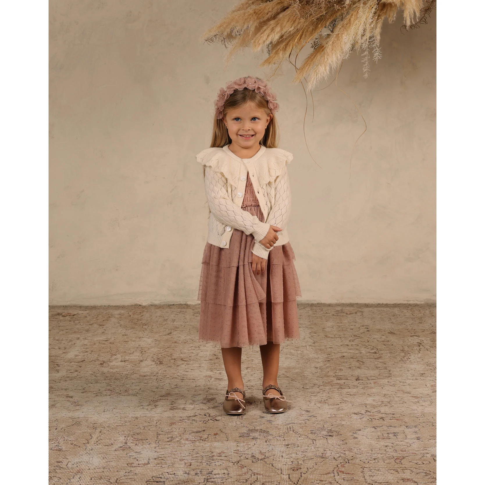 Noralee Ivory Ruffle Cardigan - Image 2