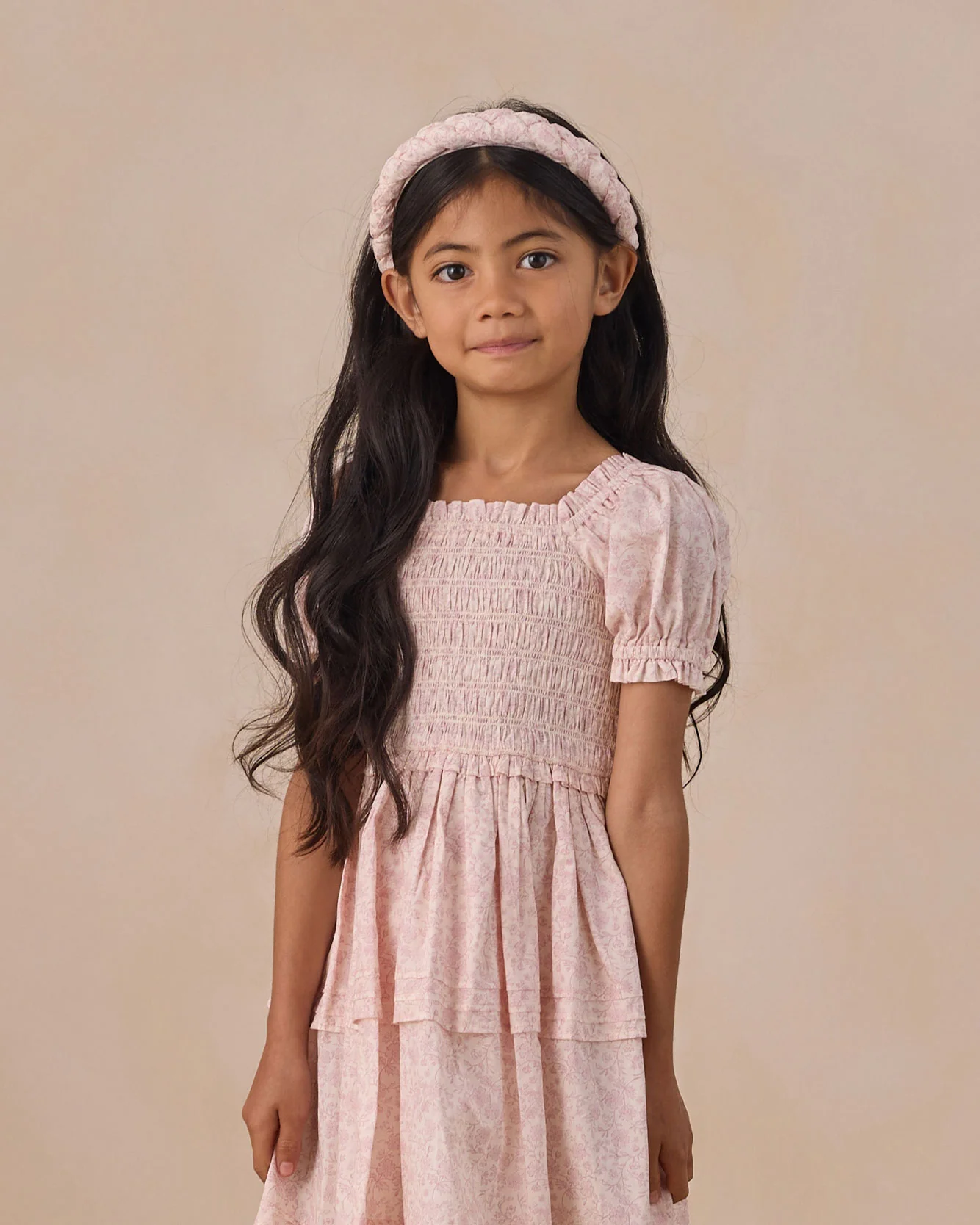 Noralee Lavender Floral Braided Headband - Image 2