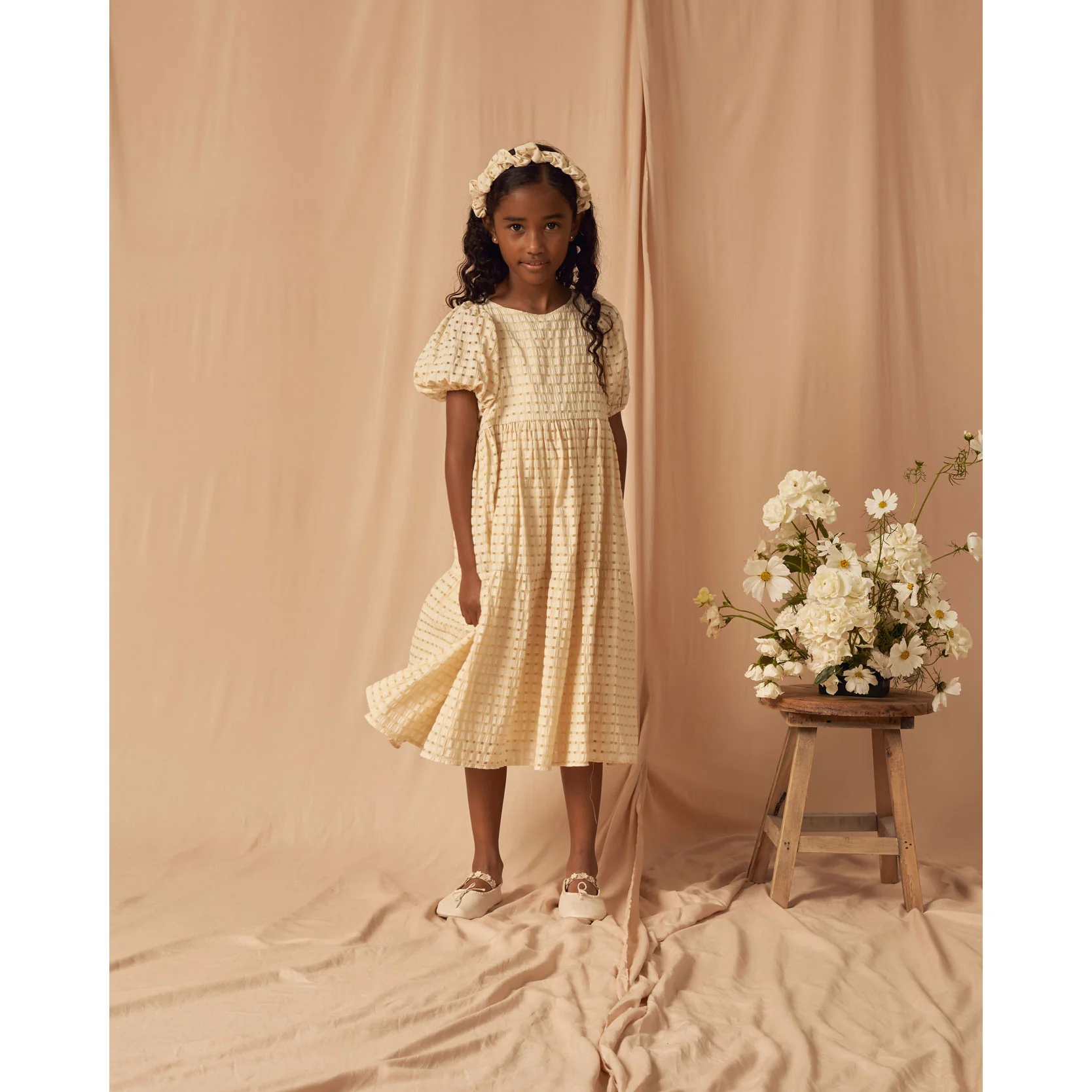 Noralee Lemon Check Chloe Dress - Image 2