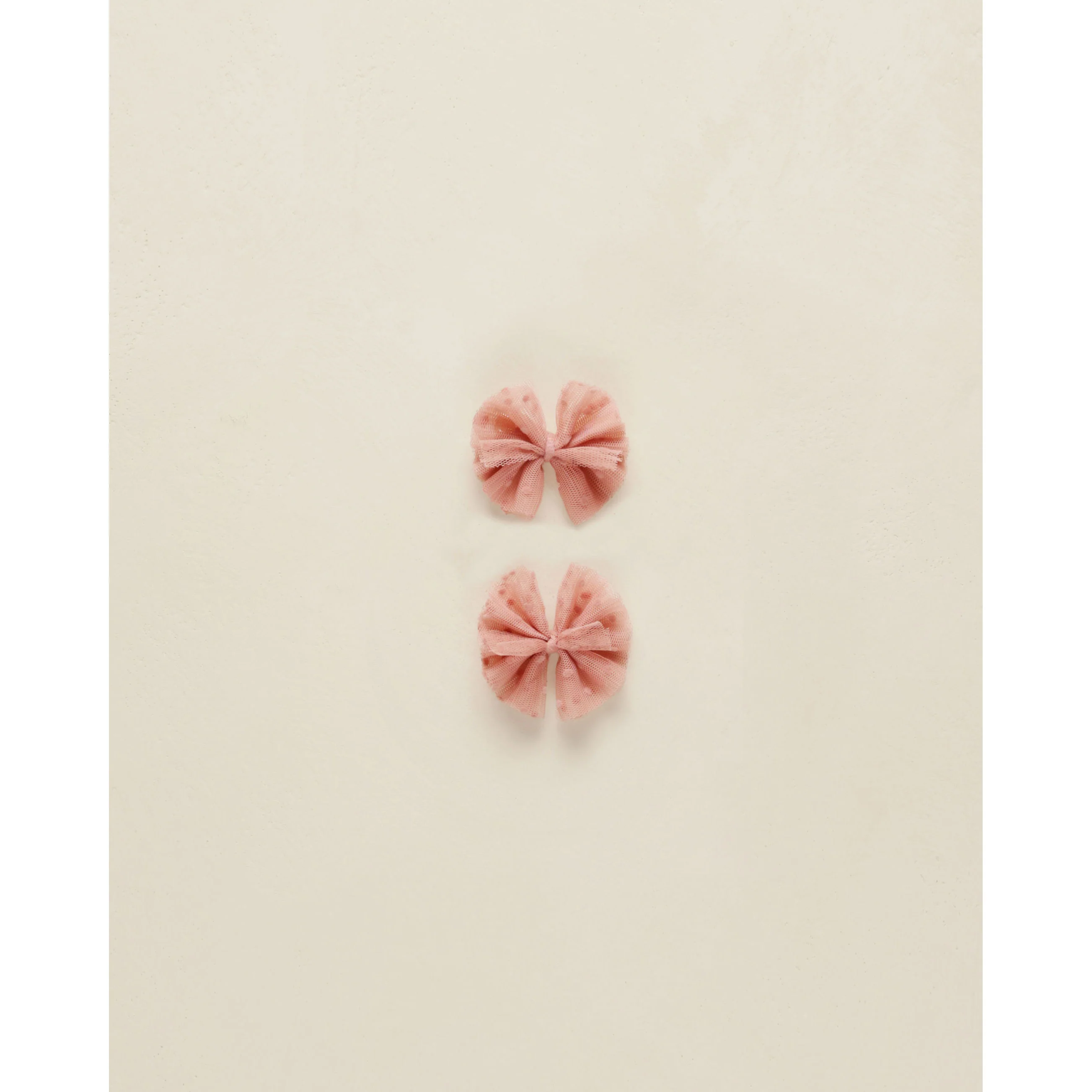 Noralee Lipstick Flutter Tulle Clips