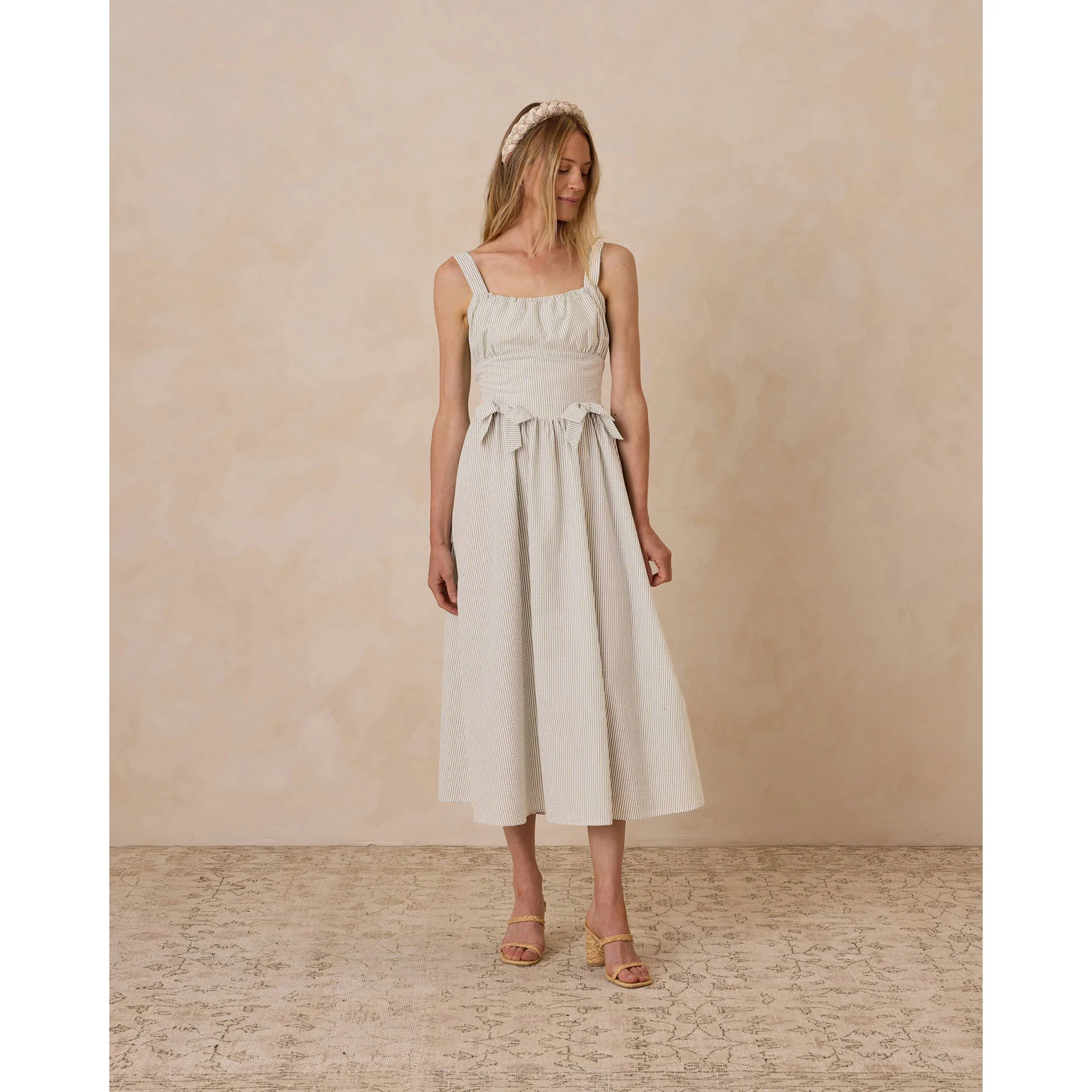 Noralee Sage Stripe Betsy Women Dress - Image 3