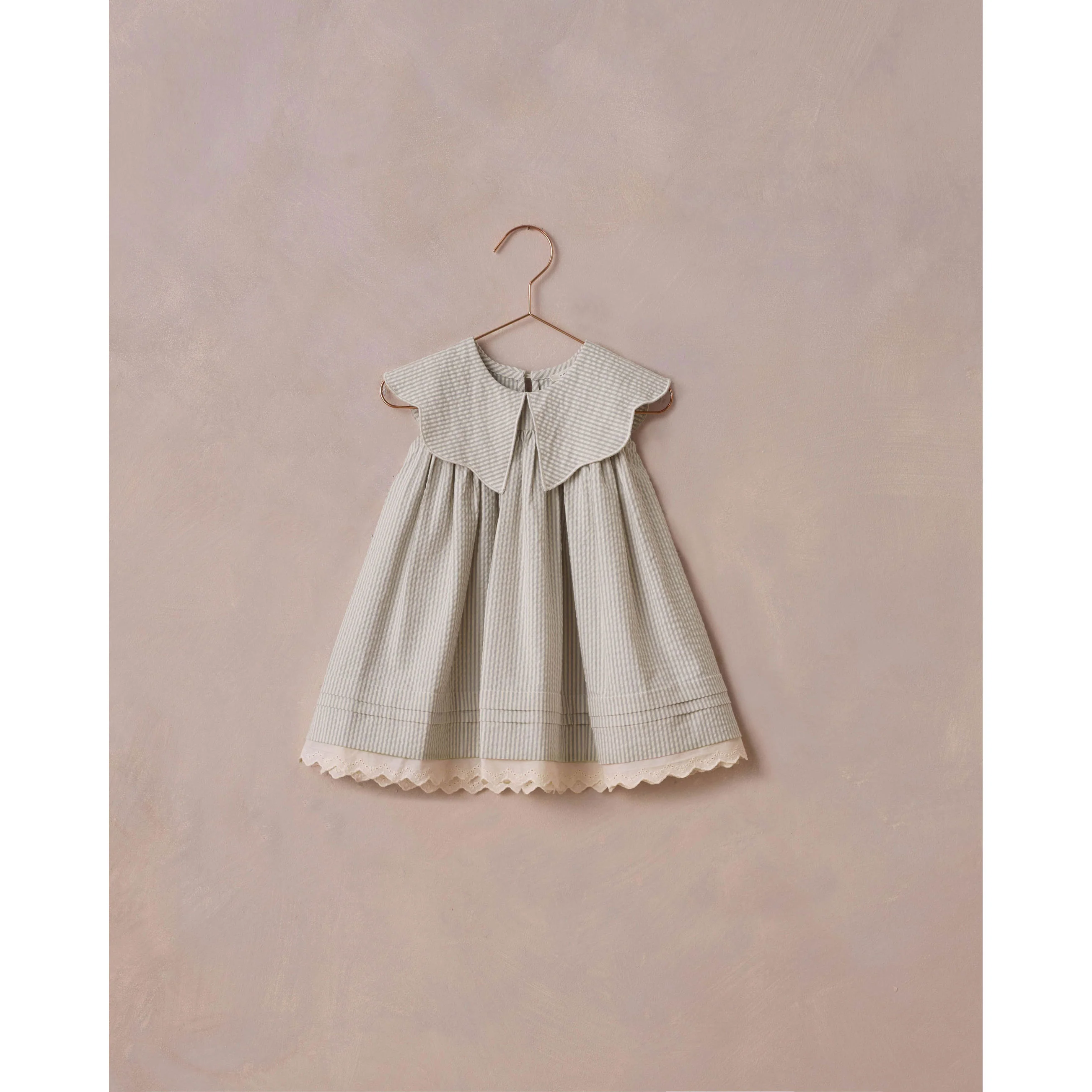 Noralee Sage Stripe Florence Dress