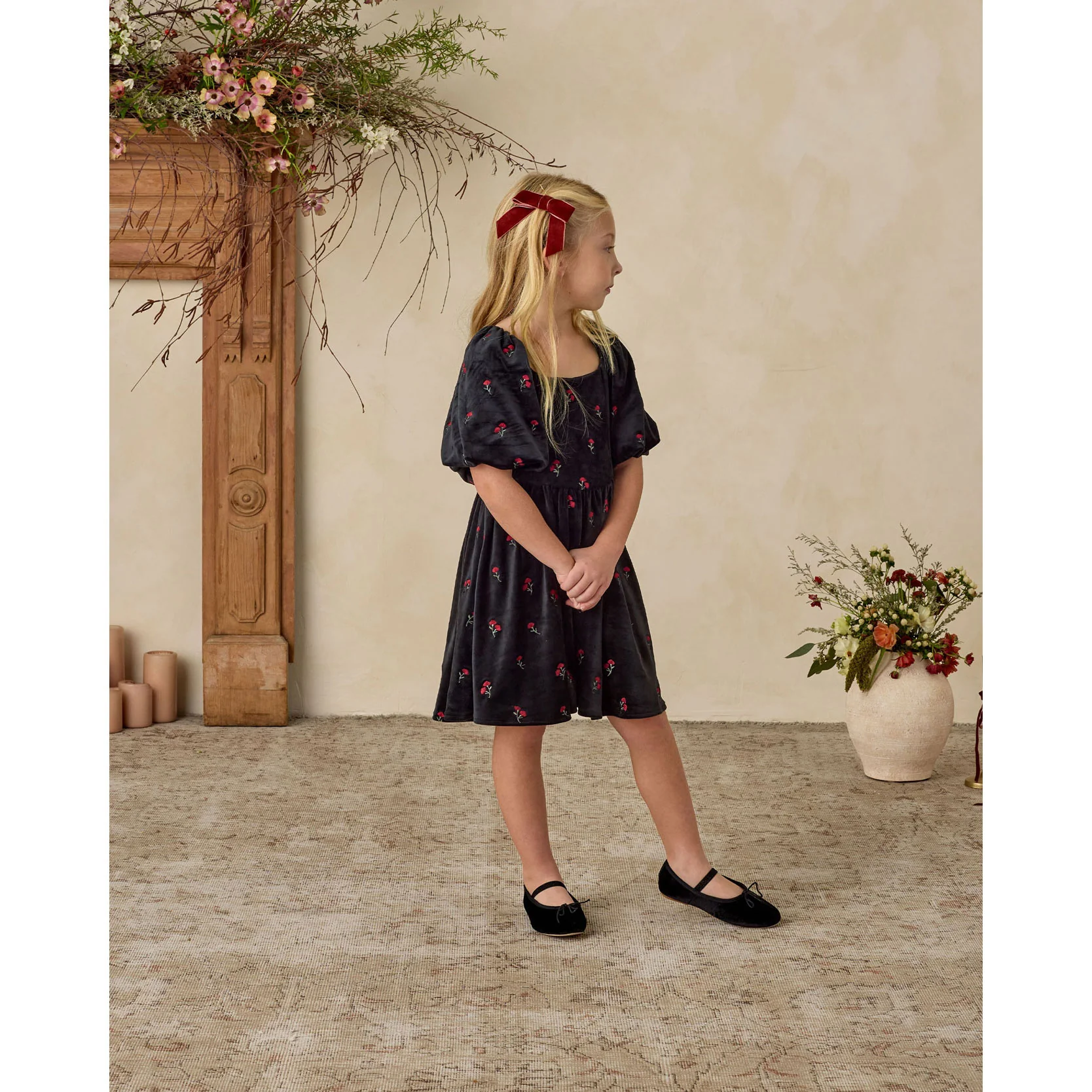 Noralee Velvet Floral Nina Dress - Image 3