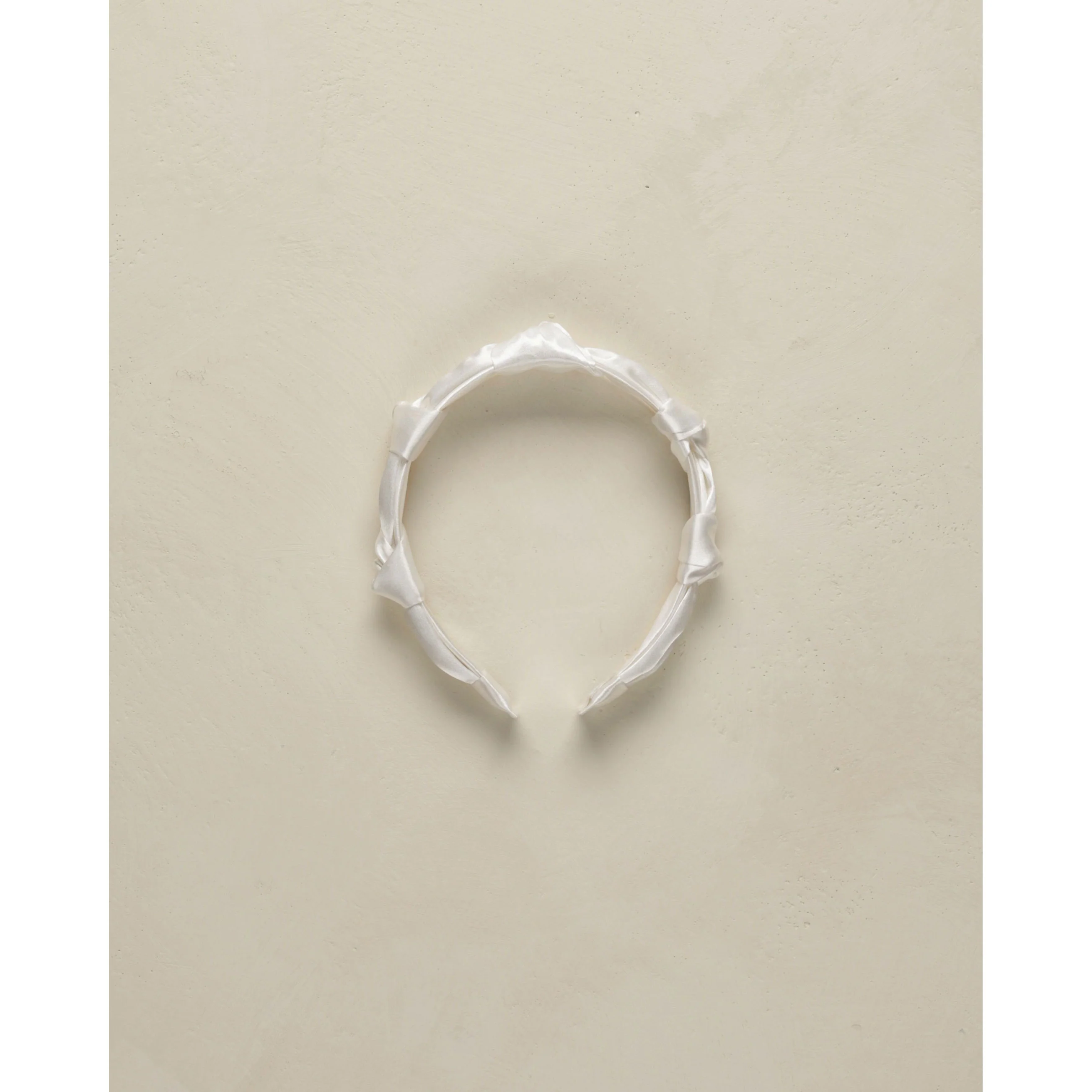 Noralee White Pleated Headband