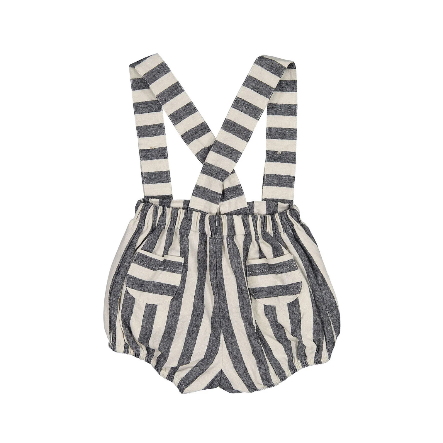Nueces Black Striped Suspender Bloomer - Image 2