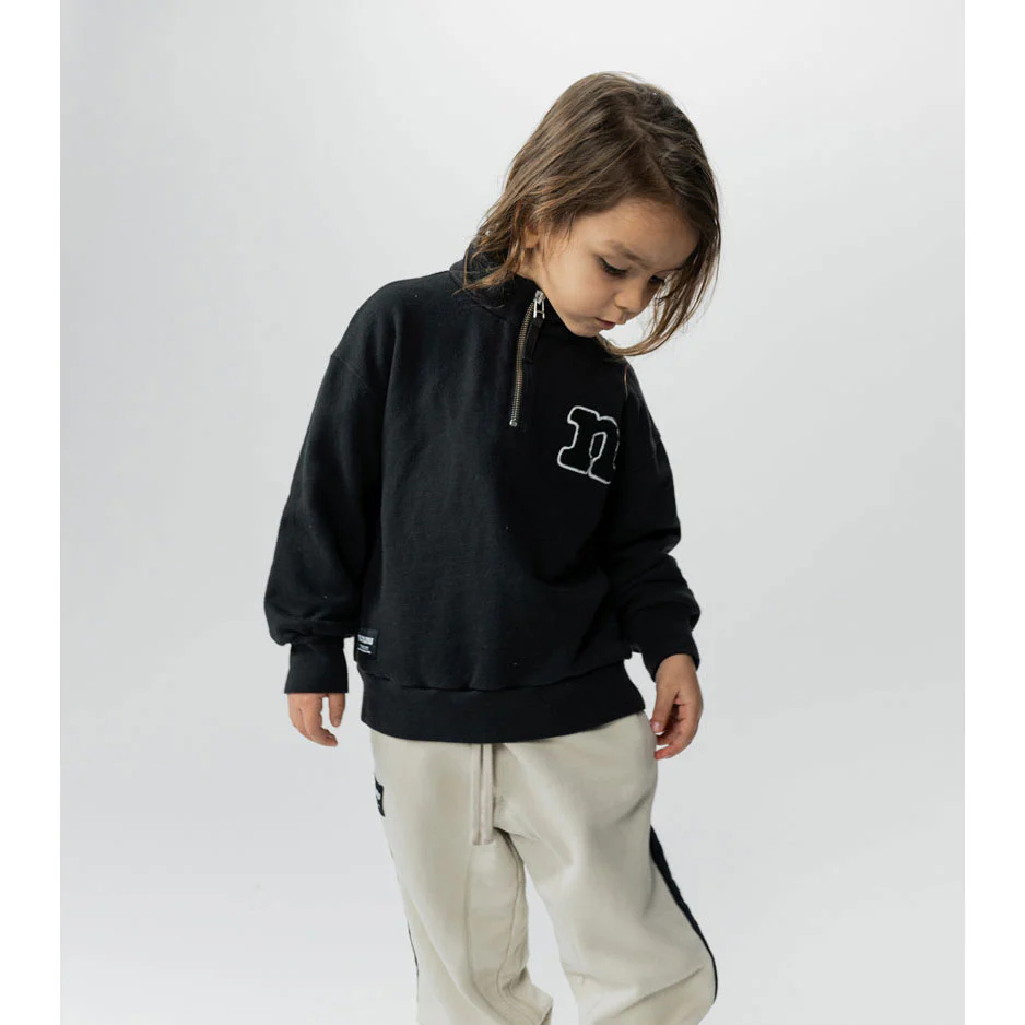 NUNUNU Black 1/2 Zip N Sweatshirt - Image 4