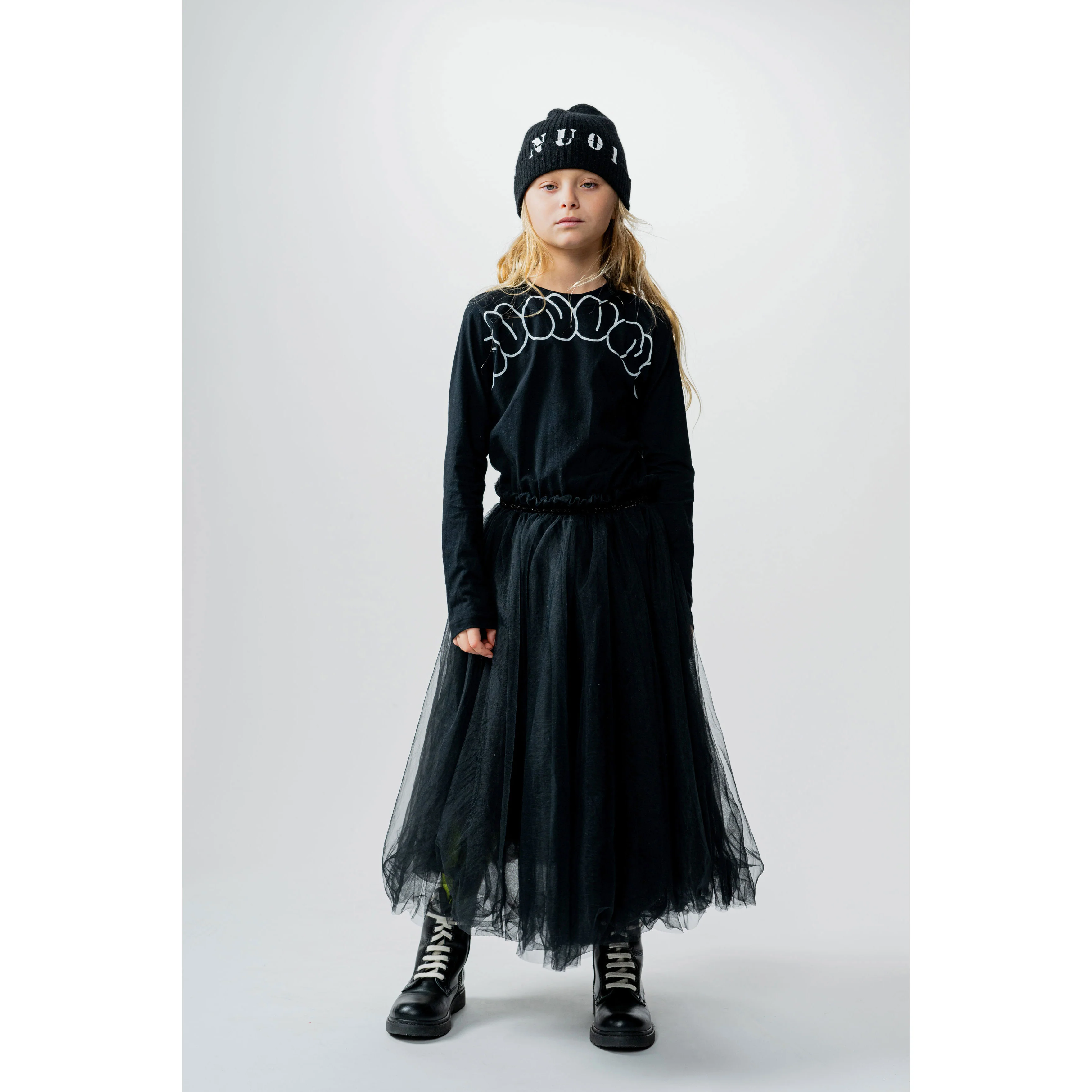 NUNUNU Black Bubbly Rounded Shirt - Image 2