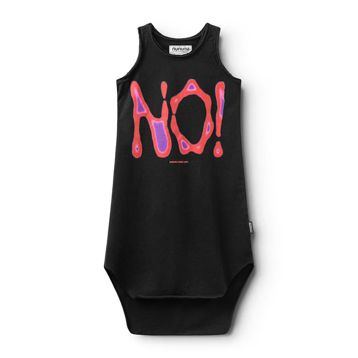 Nununu Black Hell No! Tank Dress