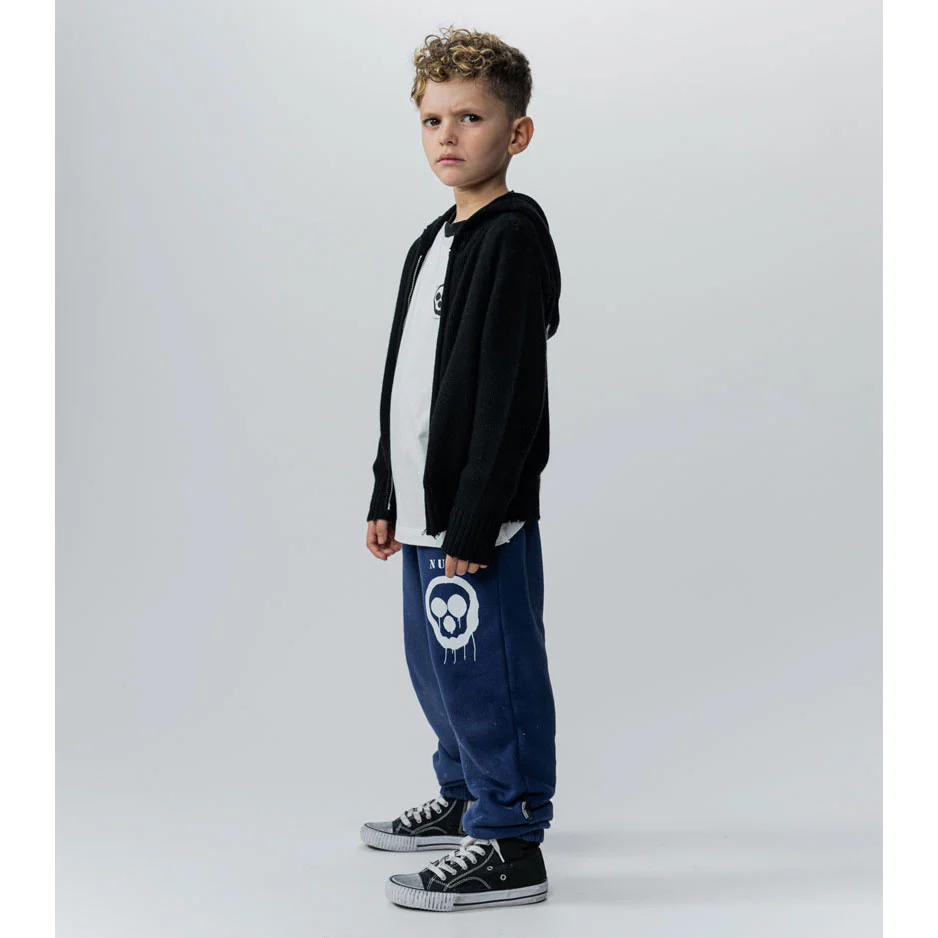 NUNUNU Black Knit Zip Hoodie - Image 7
