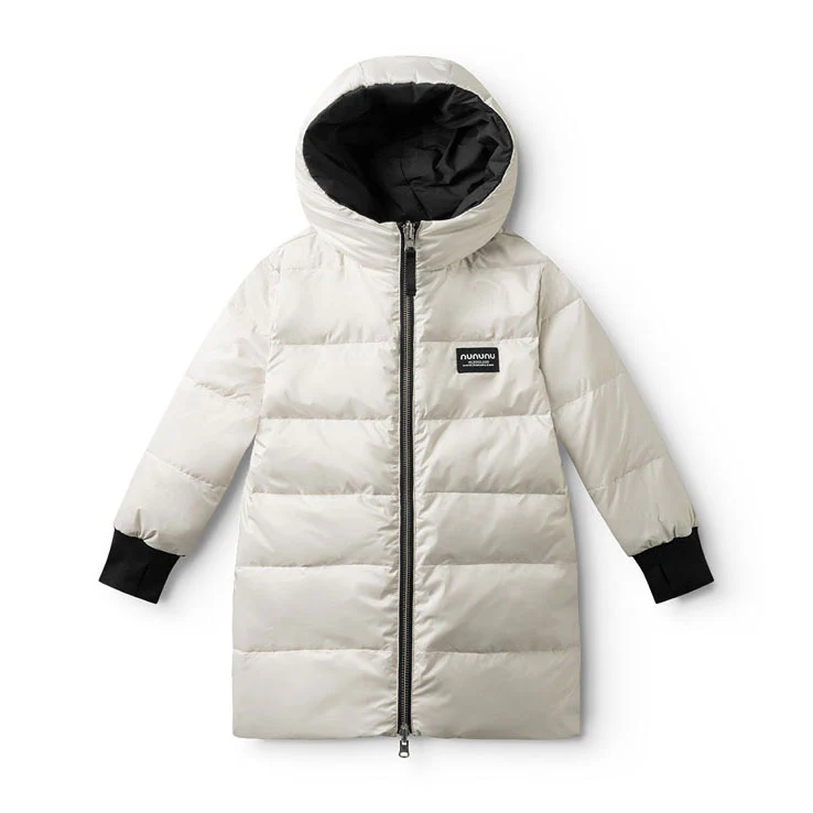 NUNUNU Black Reversible Side Eye Down Coat - Image 2