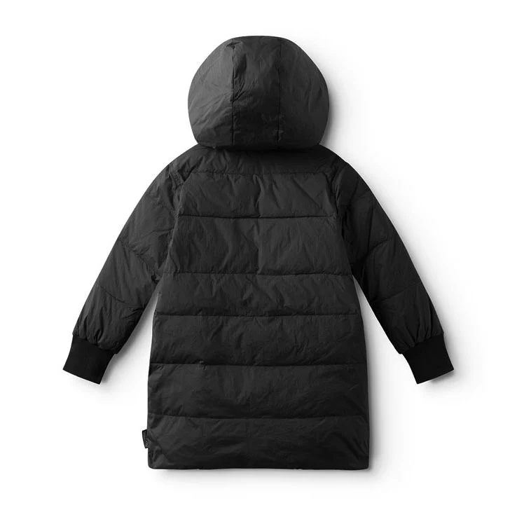 NUNUNU Black Reversible Side Eye Down Coat - Image 4