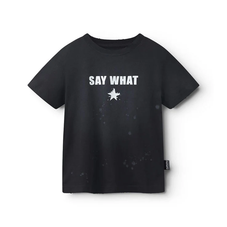 Nununu Black Say Splash! T-Shirt