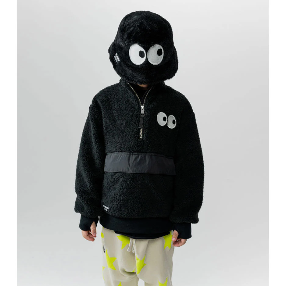 NUNUNU Black Sherpa Pullover - Image 2