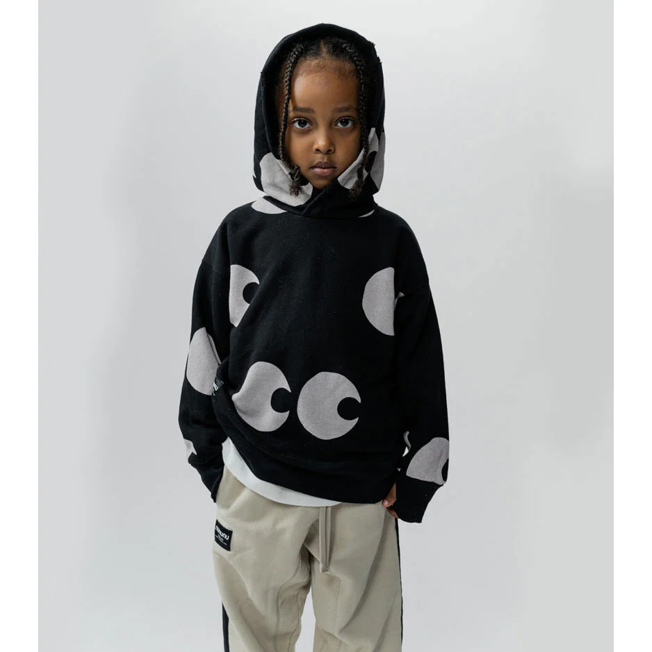 NUNUNU Black Side Eye Hoodie - Image 4