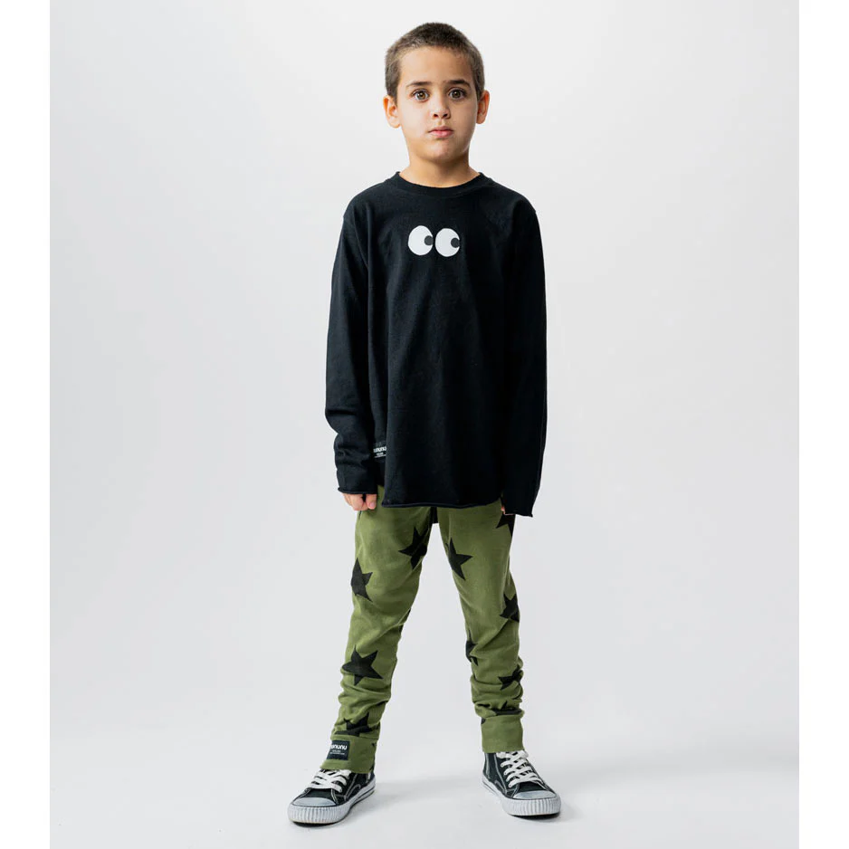 NUNUNU Black Side Eye Rounded Shirt - Image 2