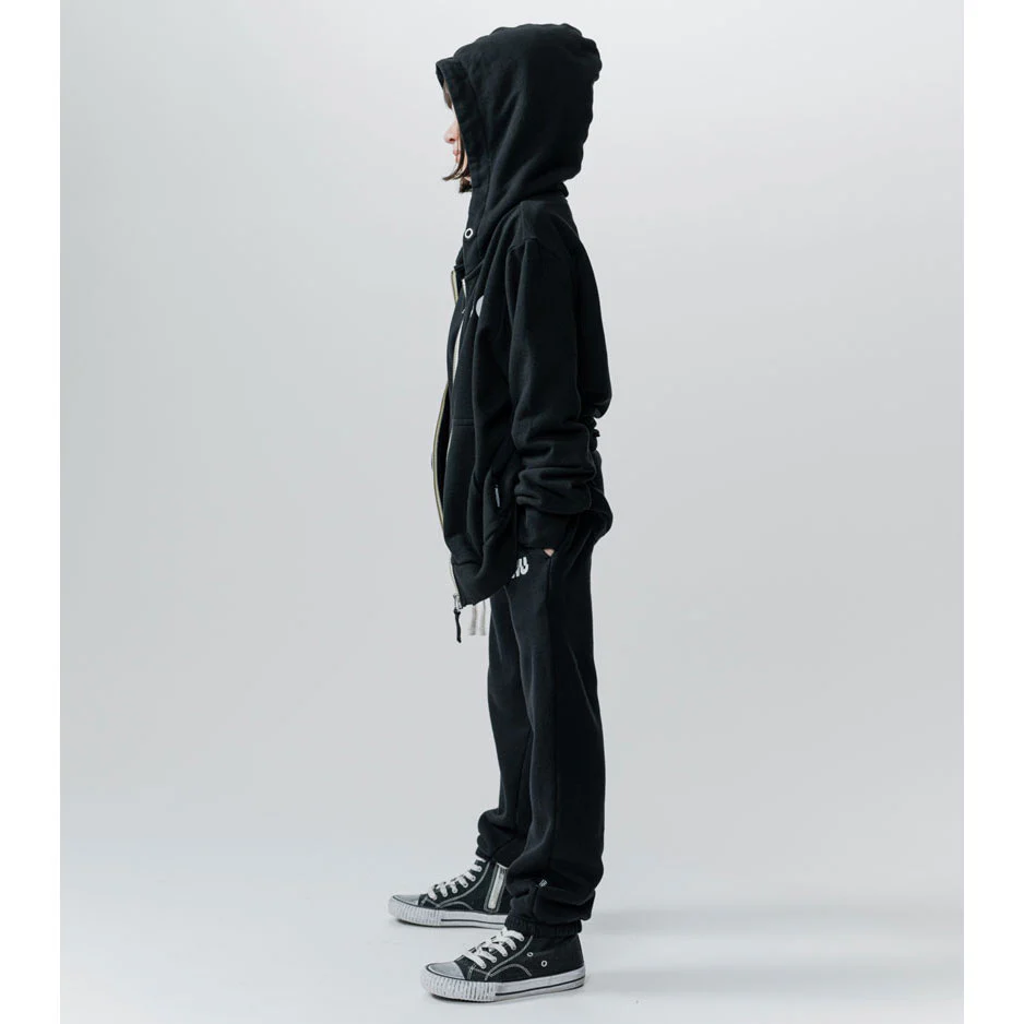 NUNUNU Black Side Eye Zip Hoodie - Image 3