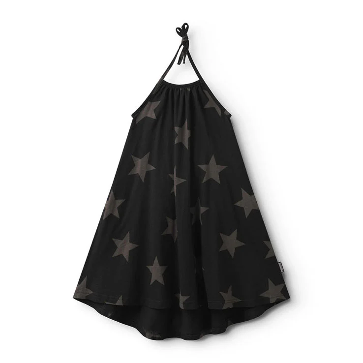 Nununu Black Star Collar Dress