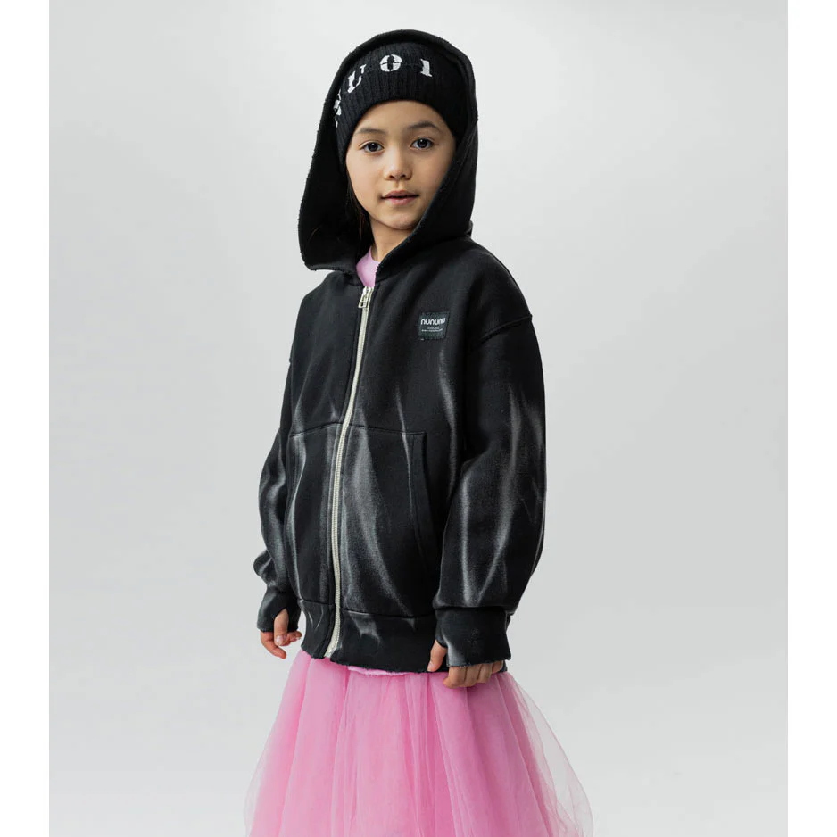 NUNUNU Black Ultimate Brush Zip Hoodie - Image 2
