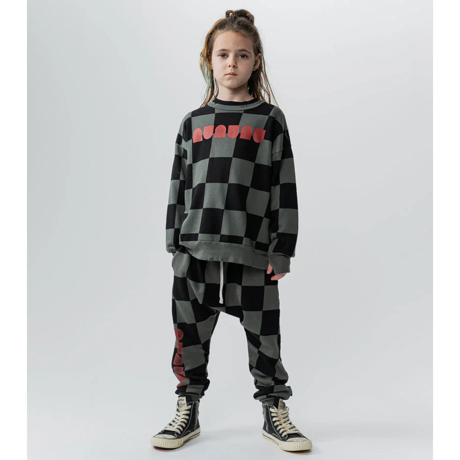 NUNUNU Graphite Checkmate Sweatshirt - Image 2