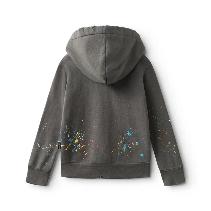 NUNUNU Graphite Splah Of Color Zip Hoodie - Image 2