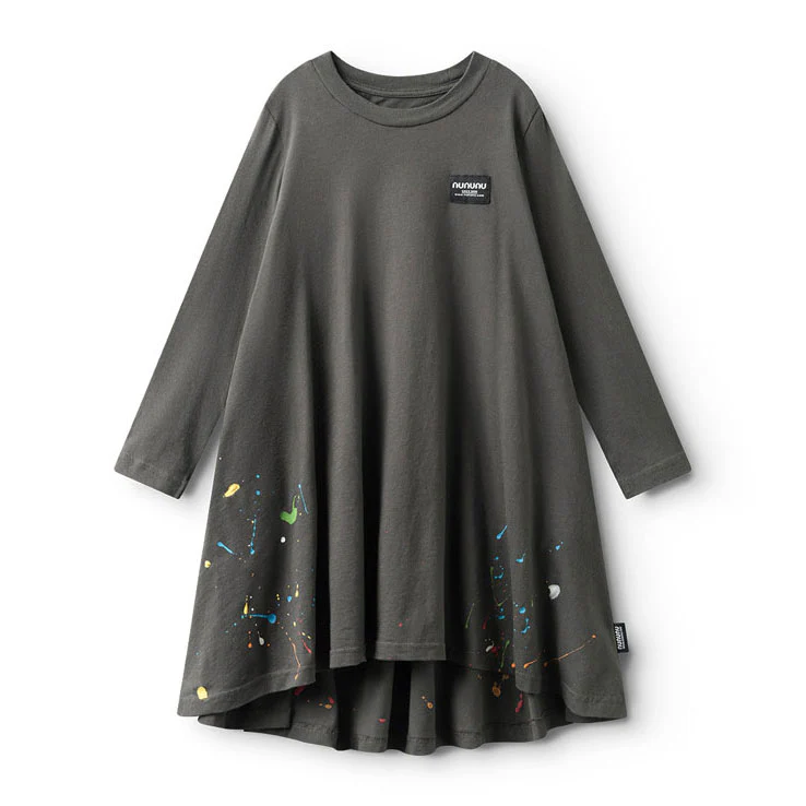 NUNUNU Graphite Splash Of Color 360 Dress
