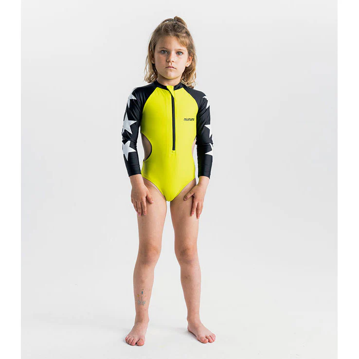 Nununu Hot Lime Triple Star Cut Out Swimsuit - Image 2