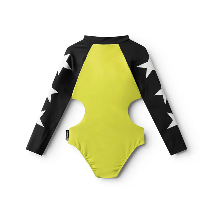 Nununu Hot Lime Triple Star Cut Out Swimsuit - Image 3