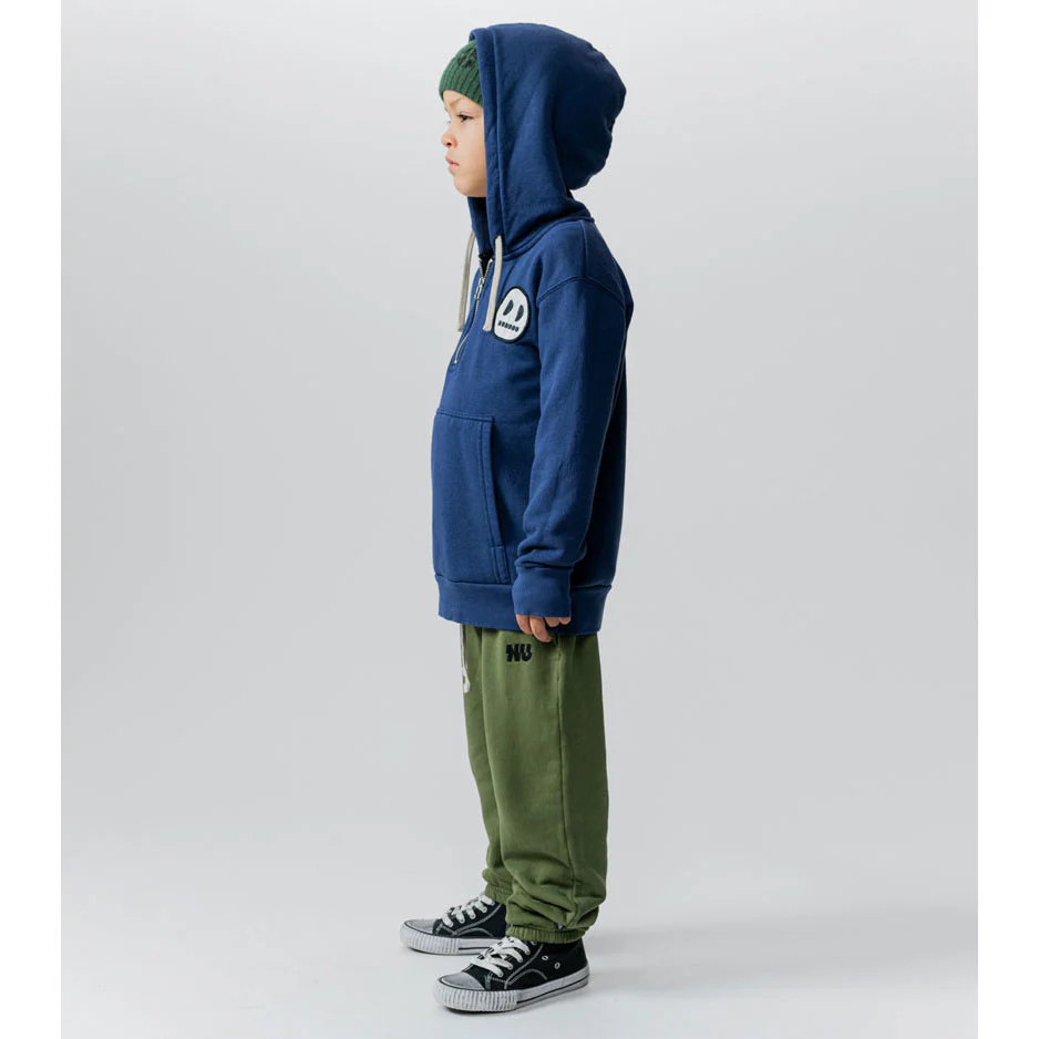 NUNUNU Indigo 1/2 Zip Hoodie - Image 3