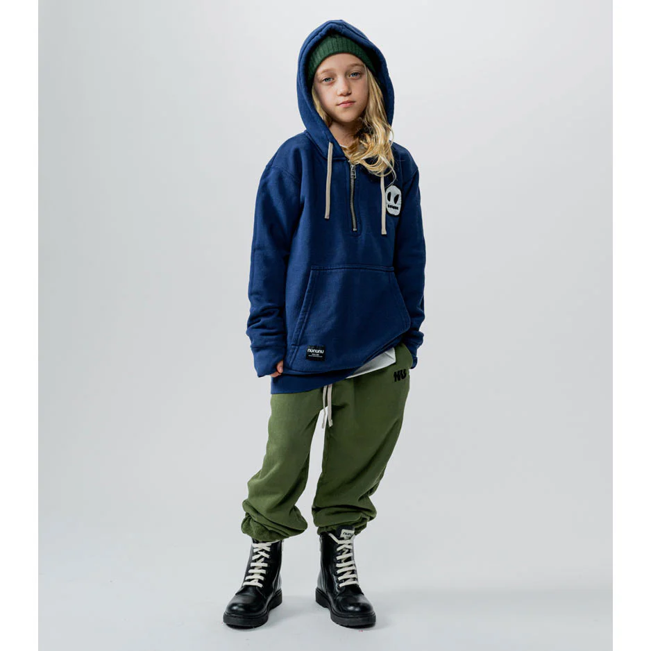 NUNUNU Indigo 1/2 Zip Hoodie - Image 5